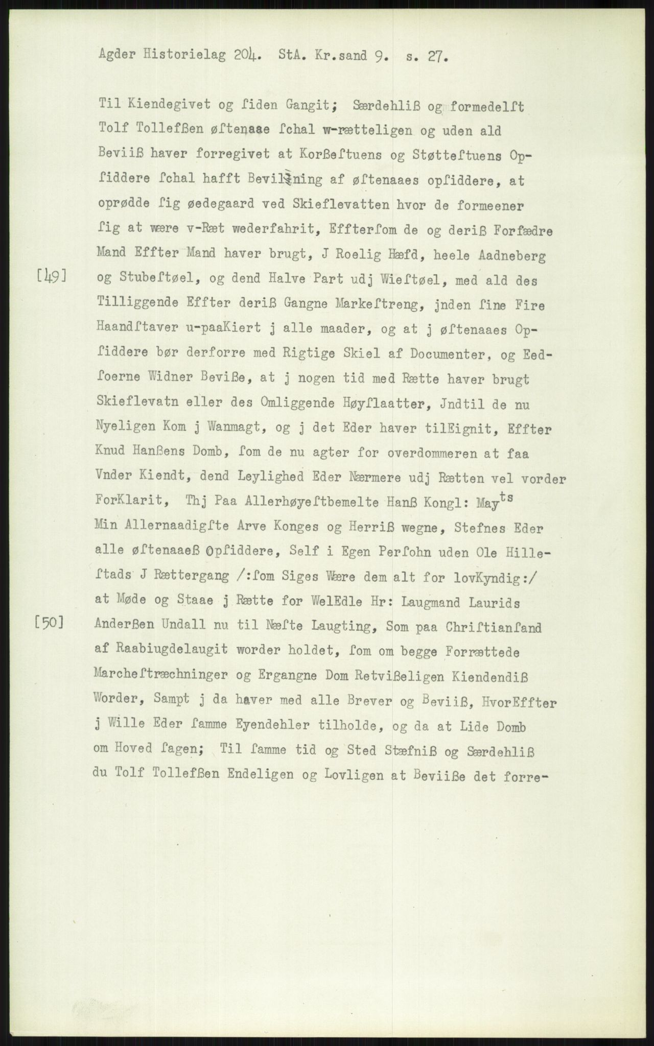 Samlinger til kildeutgivelse, Diplomavskriftsamlingen, AV/RA-EA-4053/H/Ha, p. 3426