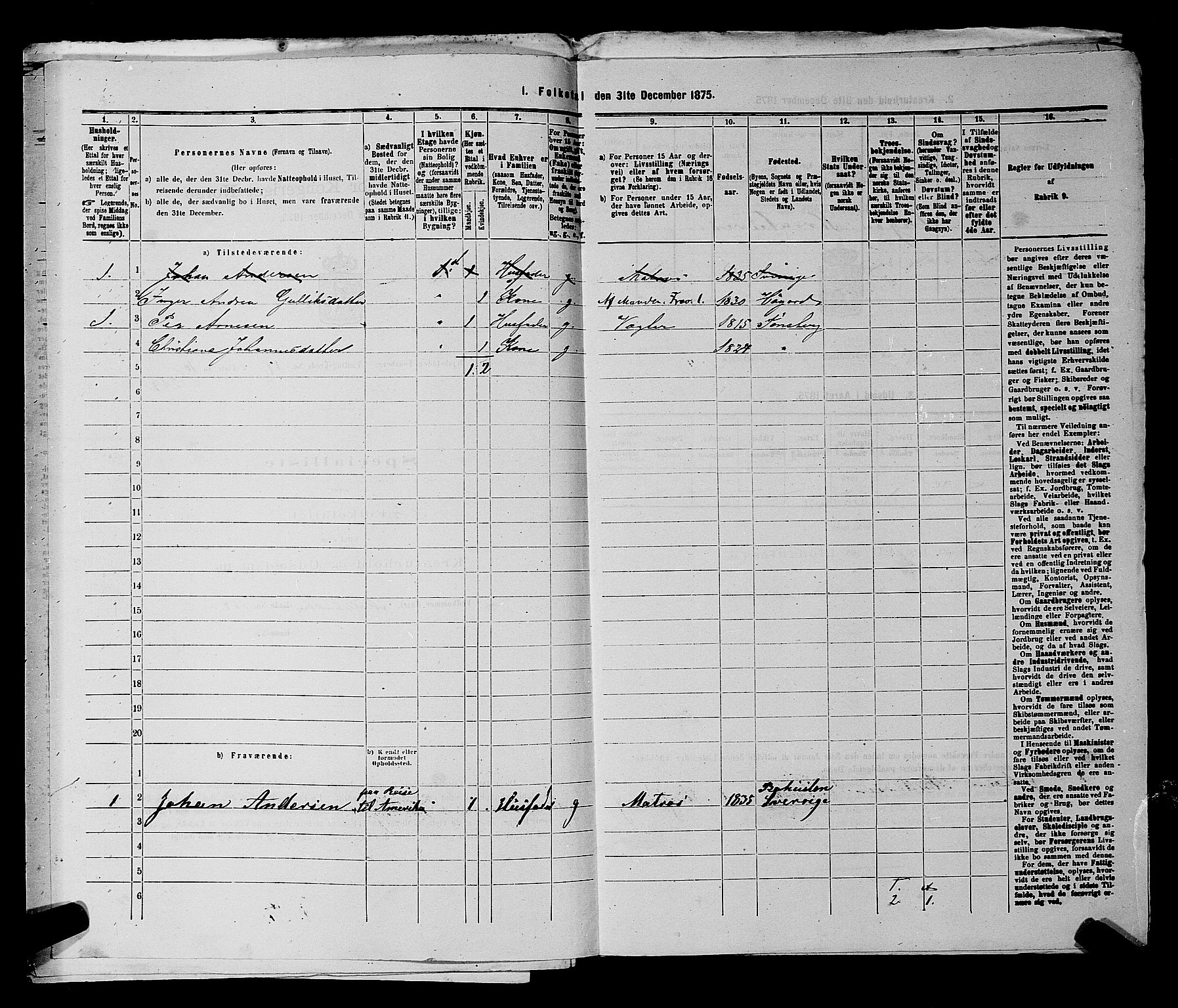 SAKO, 1875 census for 0705P Tønsberg, 1875, p. 543