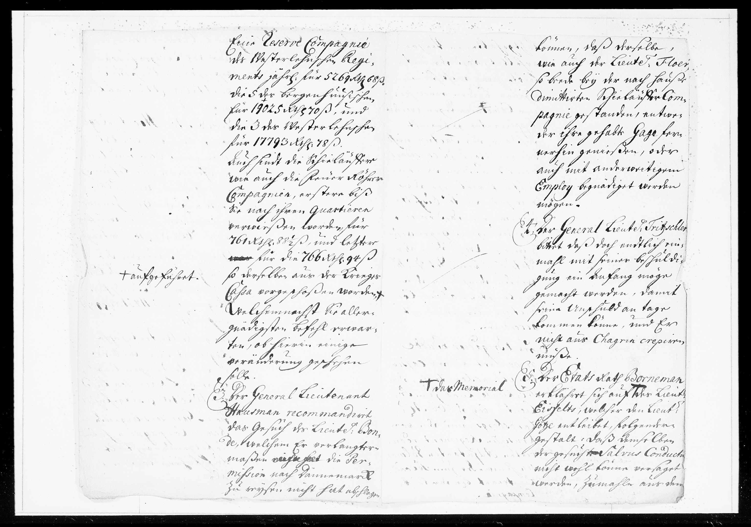 Krigskollegiet, Krigskancelliet, DRA/A-0006/-/0994-1002: Refererede sager, 1713, p. 612