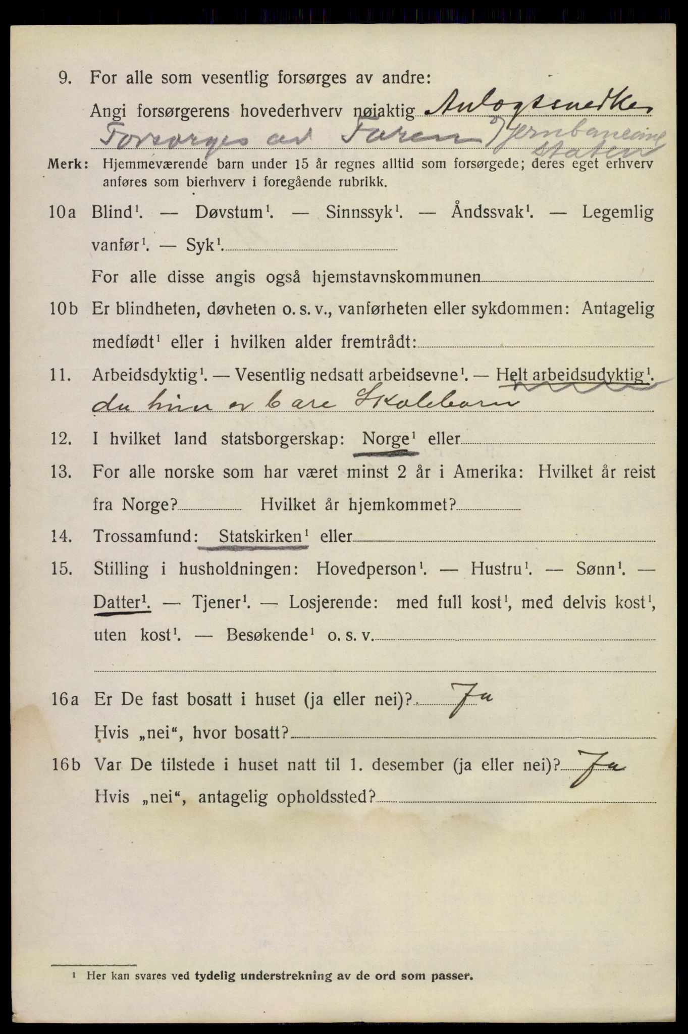 SAKO, 1920 census for Sauherad, 1920, p. 5618