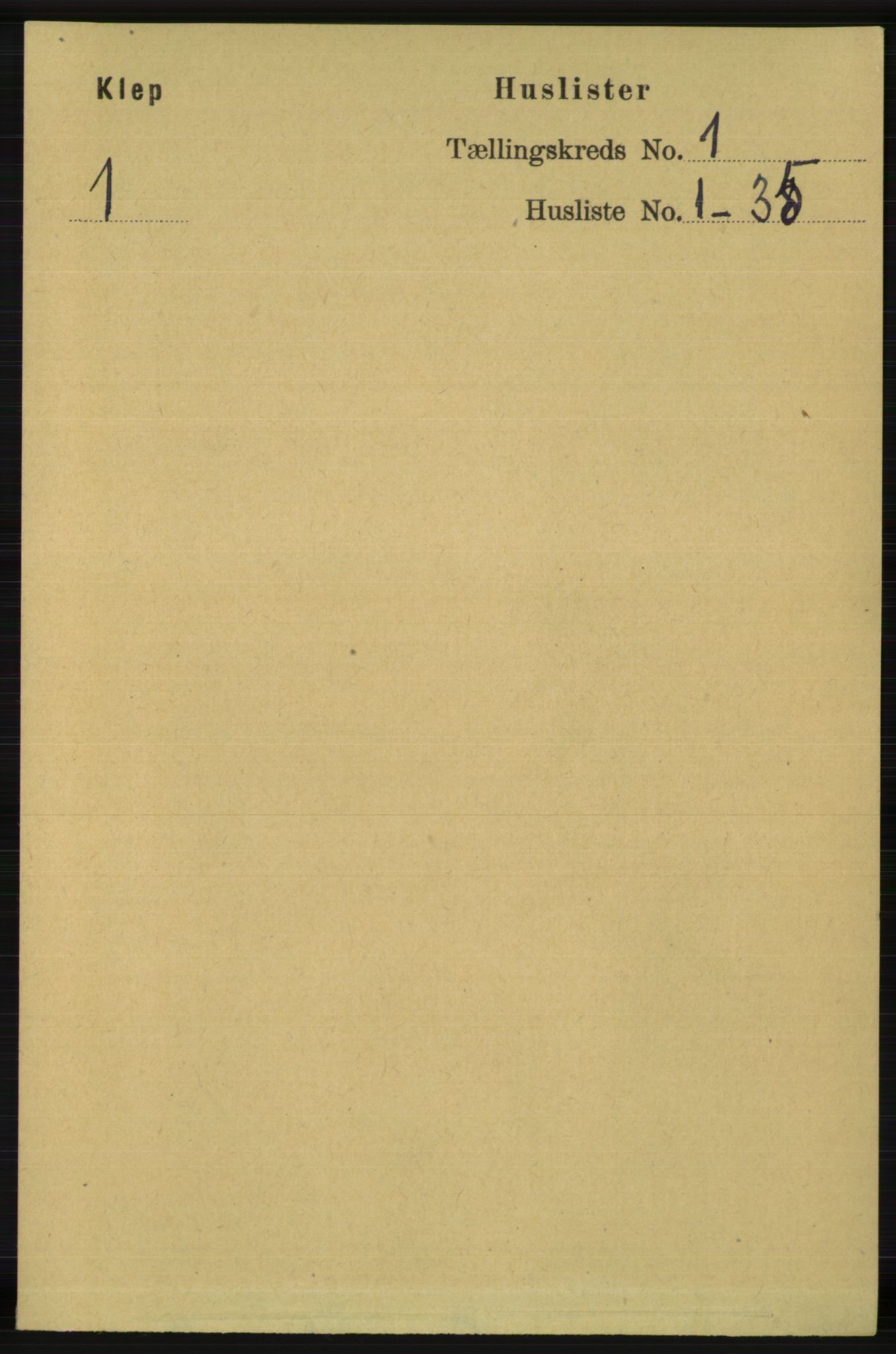 RA, 1891 census for 1120 Klepp, 1891, p. 27