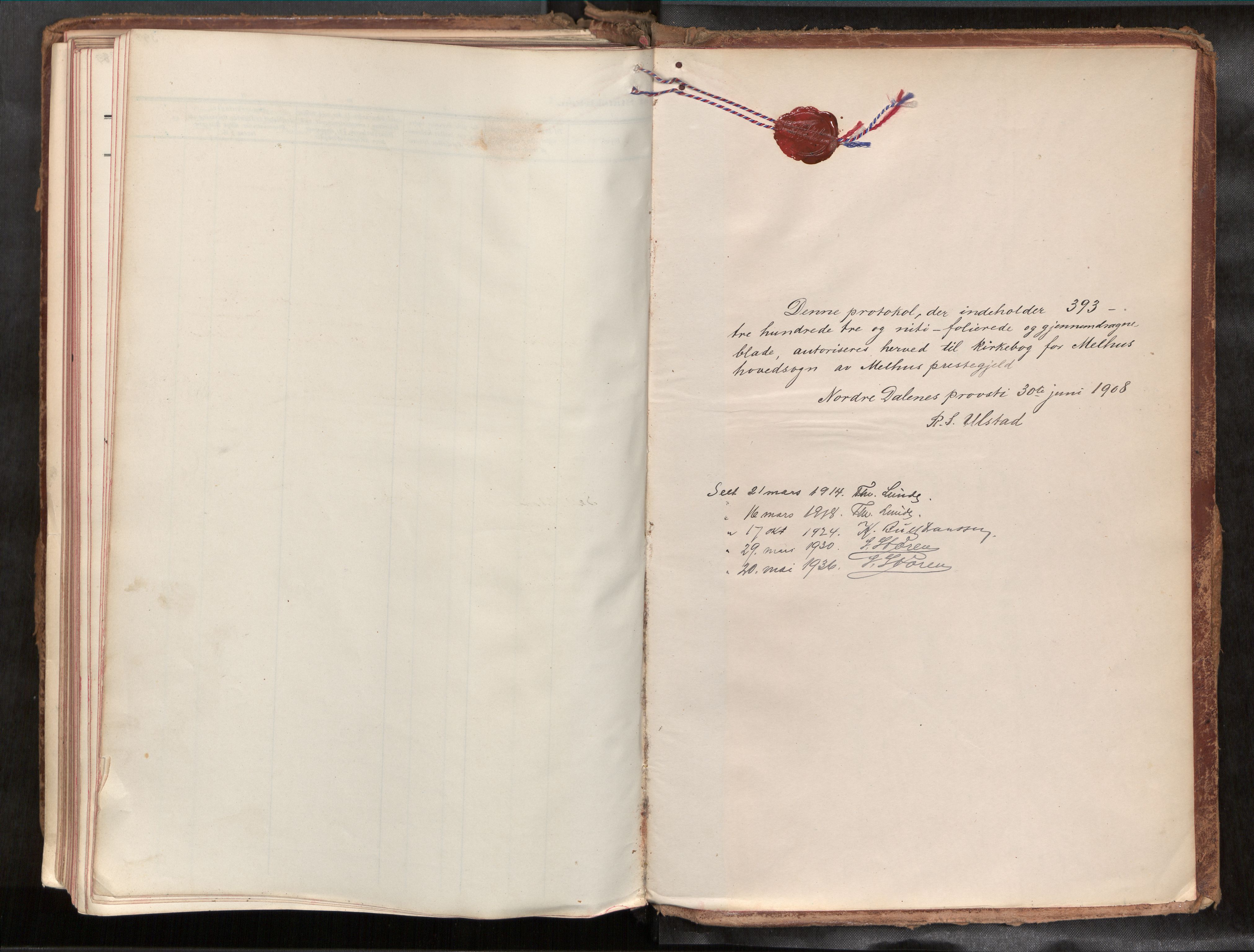 Ministerialprotokoller, klokkerbøker og fødselsregistre - Sør-Trøndelag, AV/SAT-A-1456/691/L1085b: Parish register (official) no. 691A18, 1908-1930
