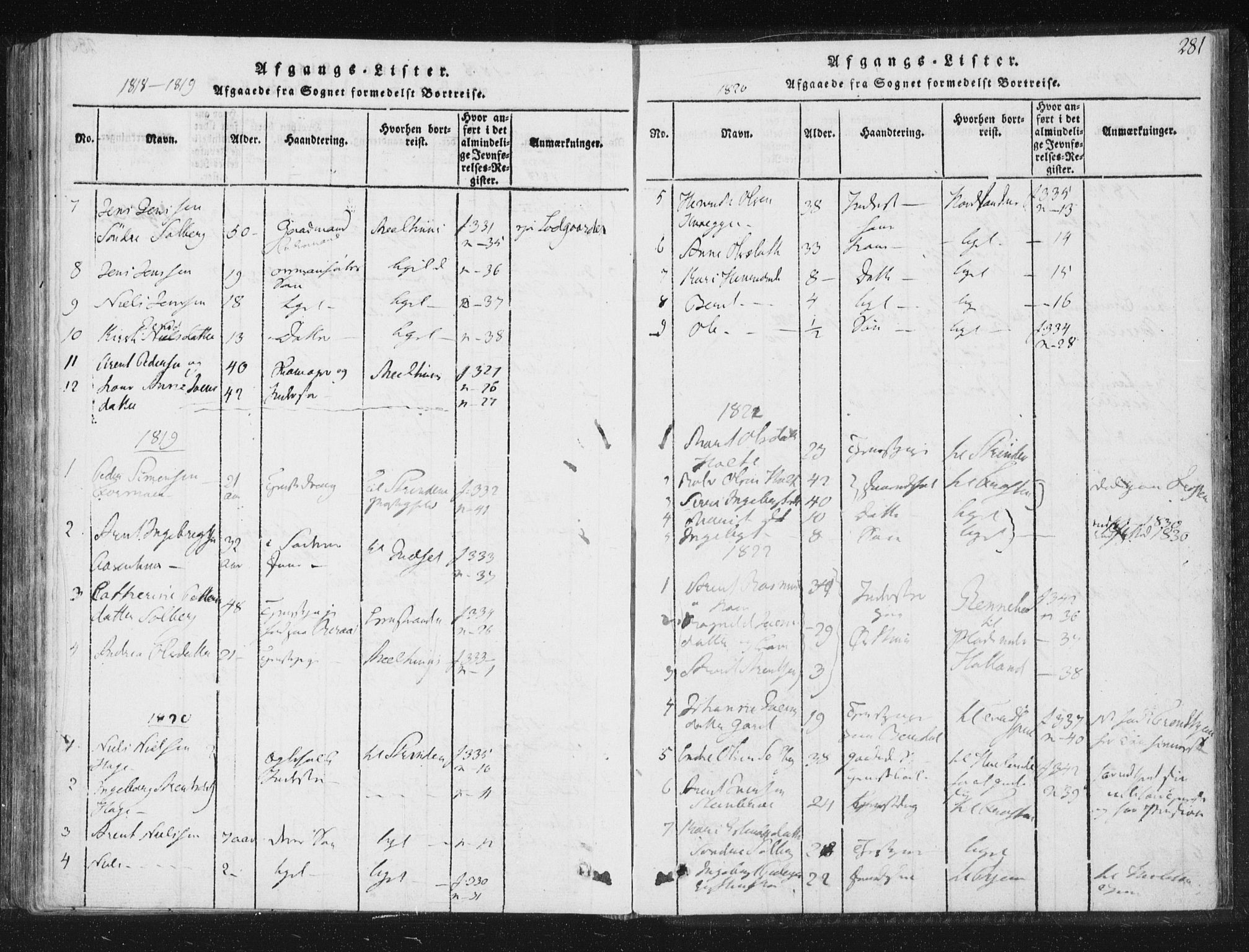 Ministerialprotokoller, klokkerbøker og fødselsregistre - Sør-Trøndelag, SAT/A-1456/689/L1037: Parish register (official) no. 689A02, 1816-1842, p. 281