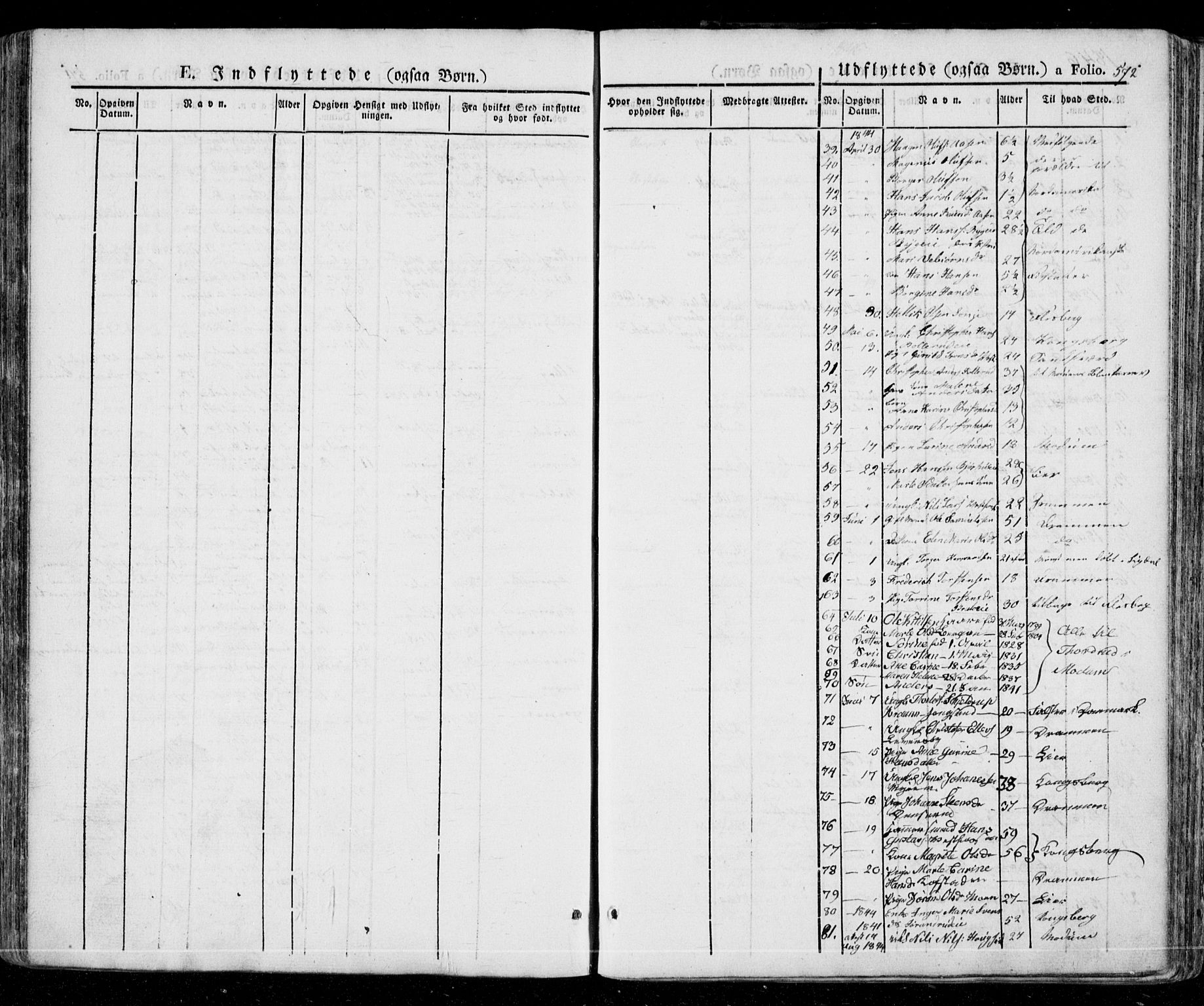 Eiker kirkebøker, AV/SAKO-A-4/G/Ga/L0002: Parish register (copy) no. I 2, 1832-1856, p. 572