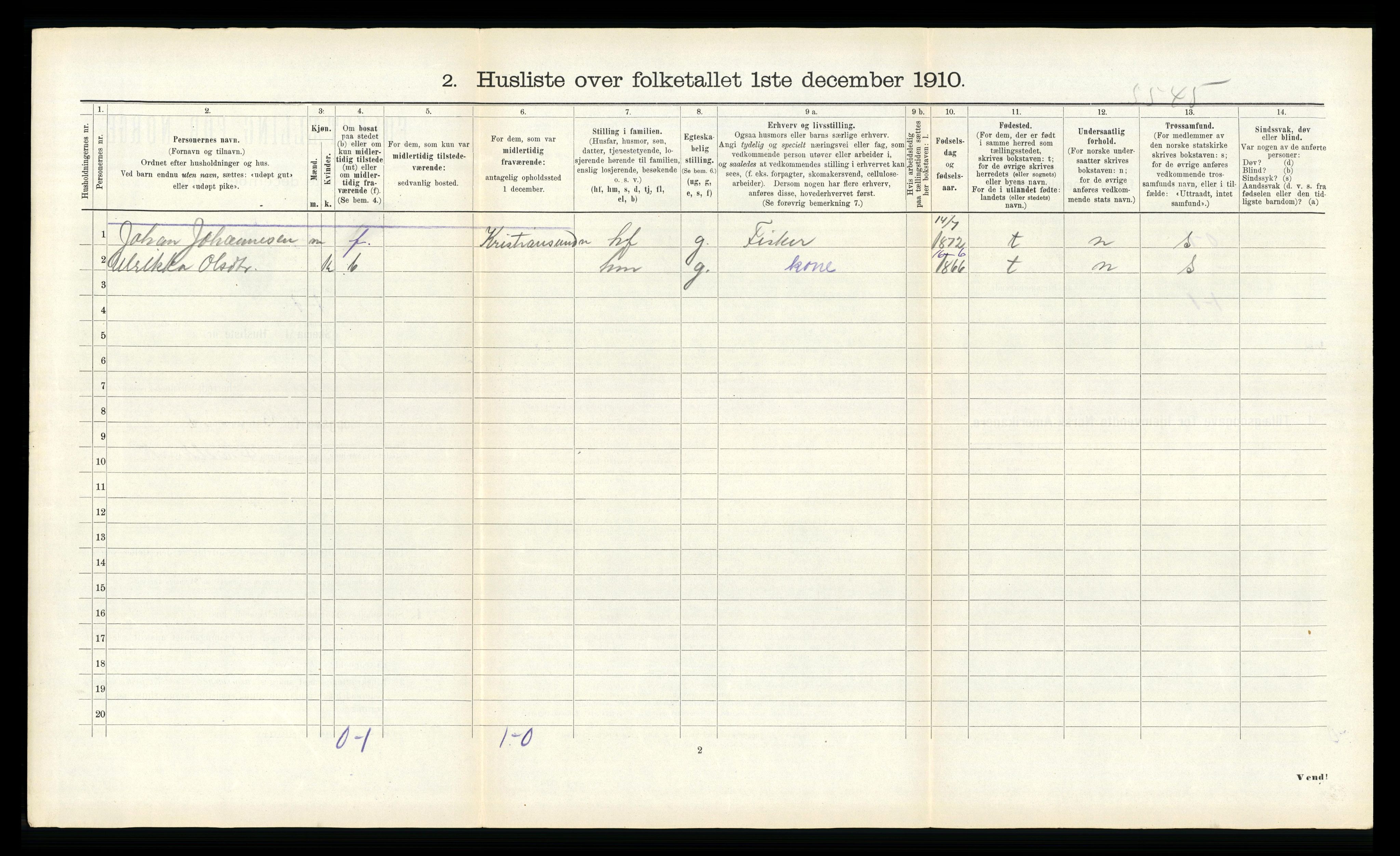 RA, 1910 census for Hitra, 1910, p. 266