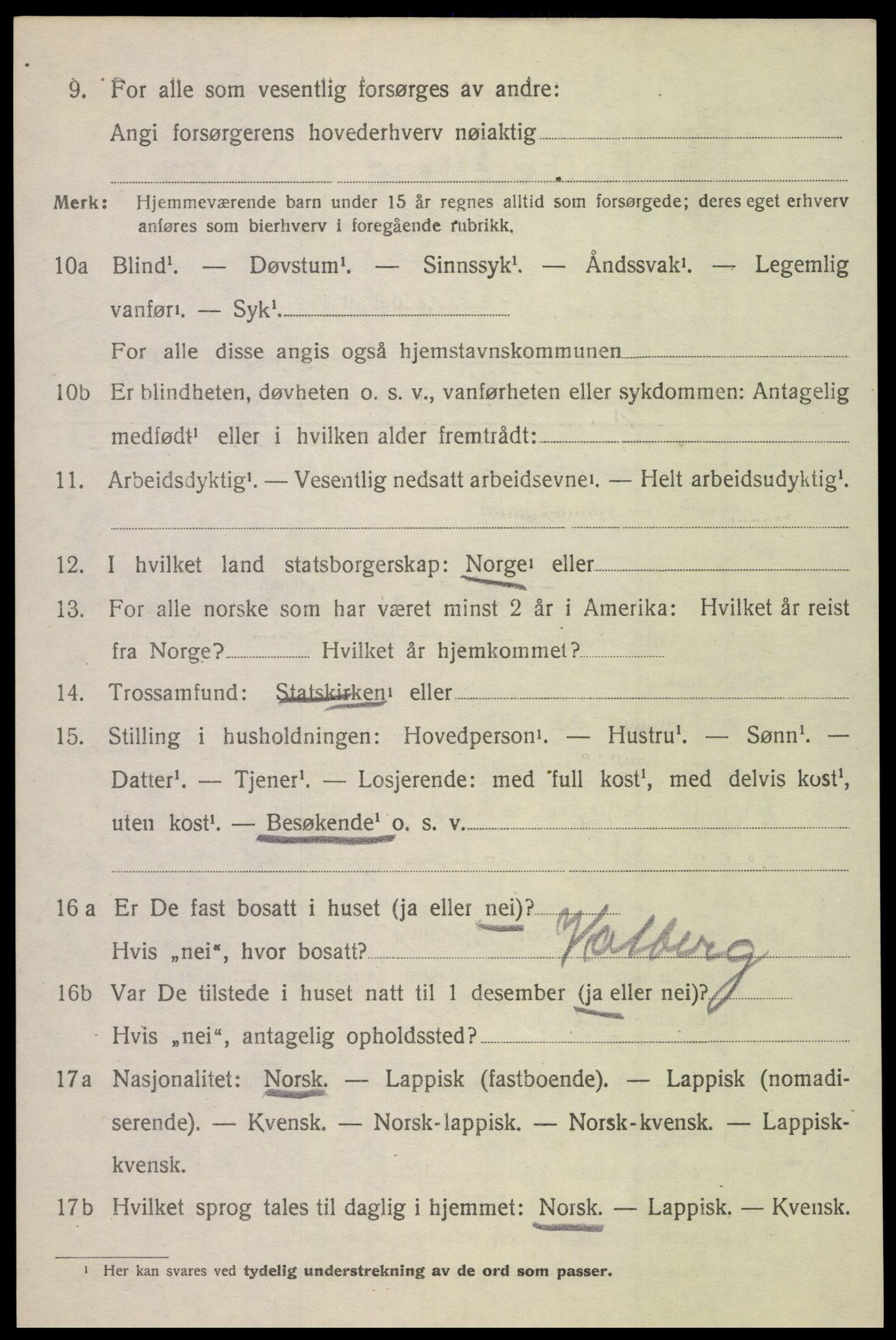 SAT, 1920 census for Borge, 1920, p. 4786