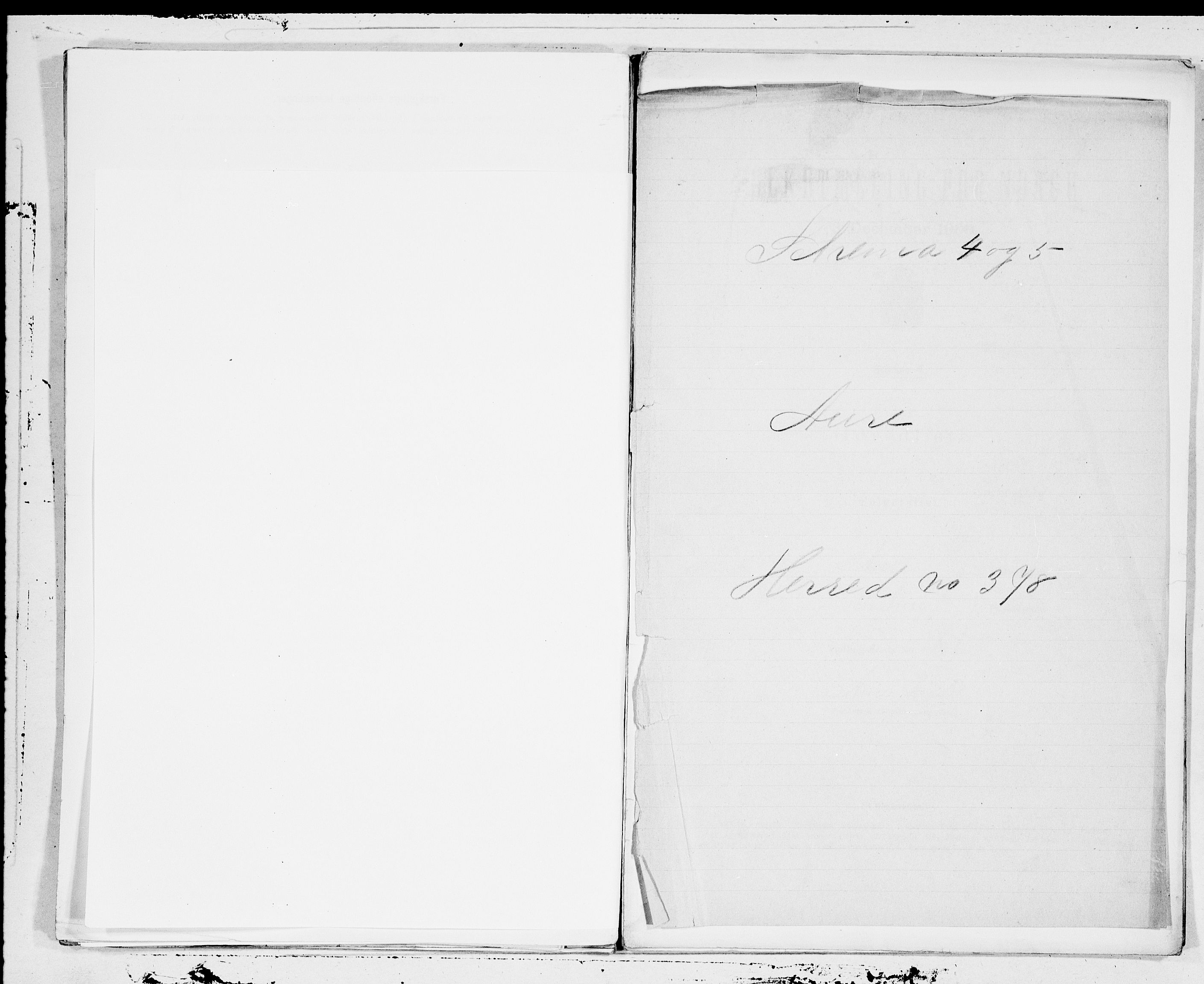 SAT, 1900 census for Aure, 1900, p. 1