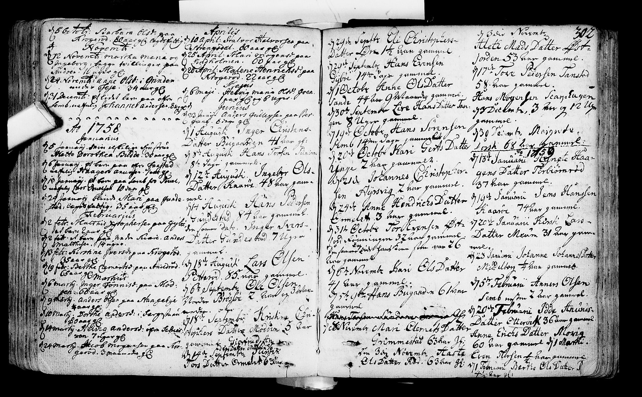 Nøtterøy kirkebøker, SAKO/A-354/F/Fa/L0002: Parish register (official) no. I 2, 1738-1790, p. 302