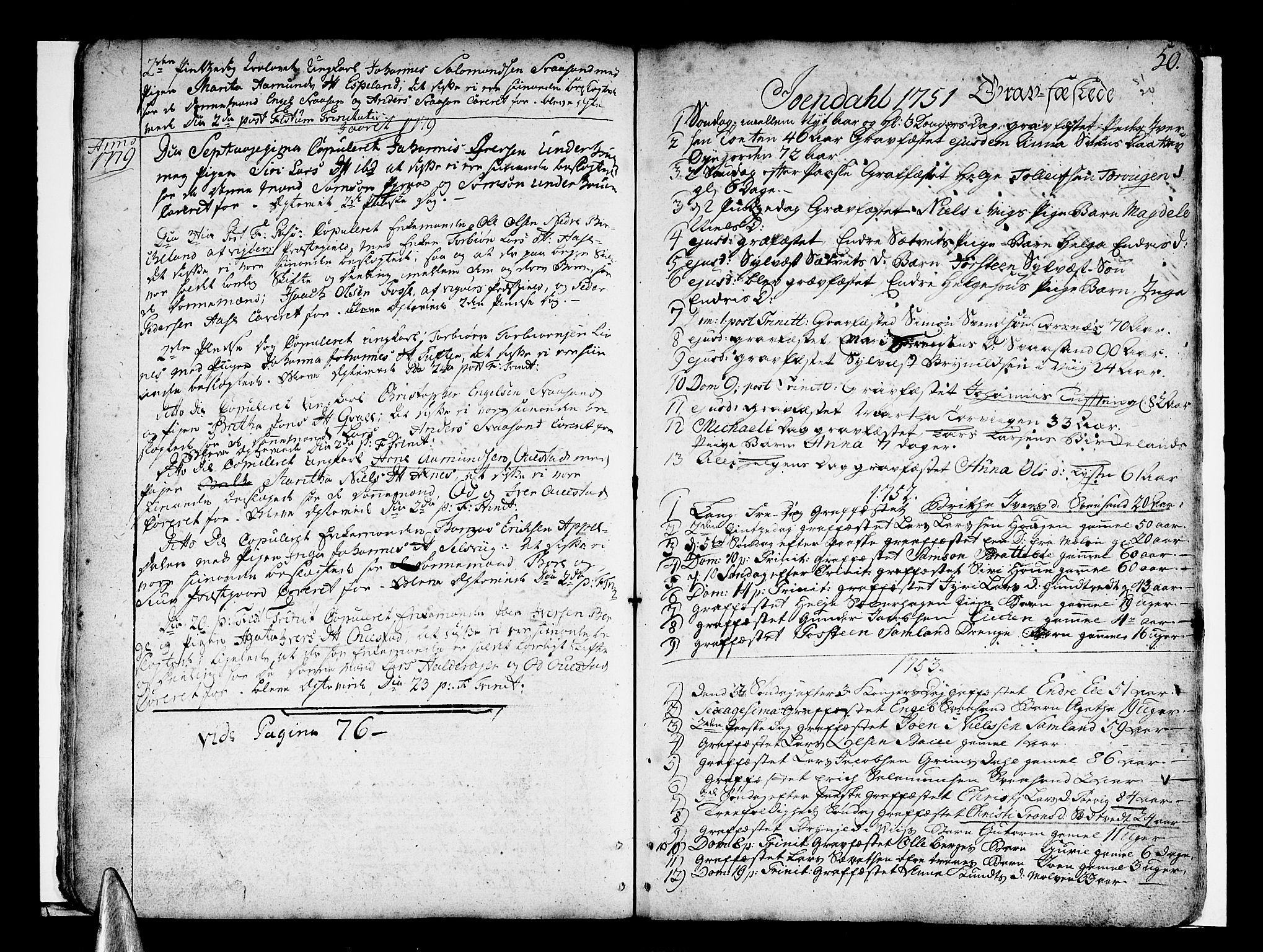 Strandebarm sokneprestembete, SAB/A-78401/H/Haa: Parish register (official) no. A 3 /2, 1751-1787, p. 50