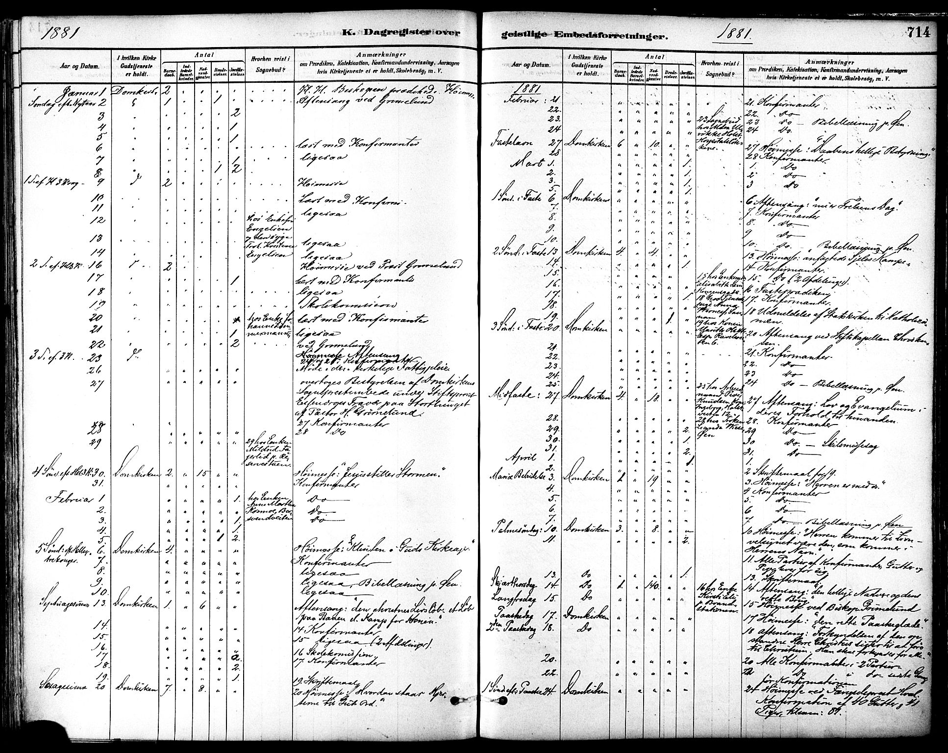 Ministerialprotokoller, klokkerbøker og fødselsregistre - Sør-Trøndelag, AV/SAT-A-1456/601/L0058: Parish register (official) no. 601A26, 1877-1891, p. 714