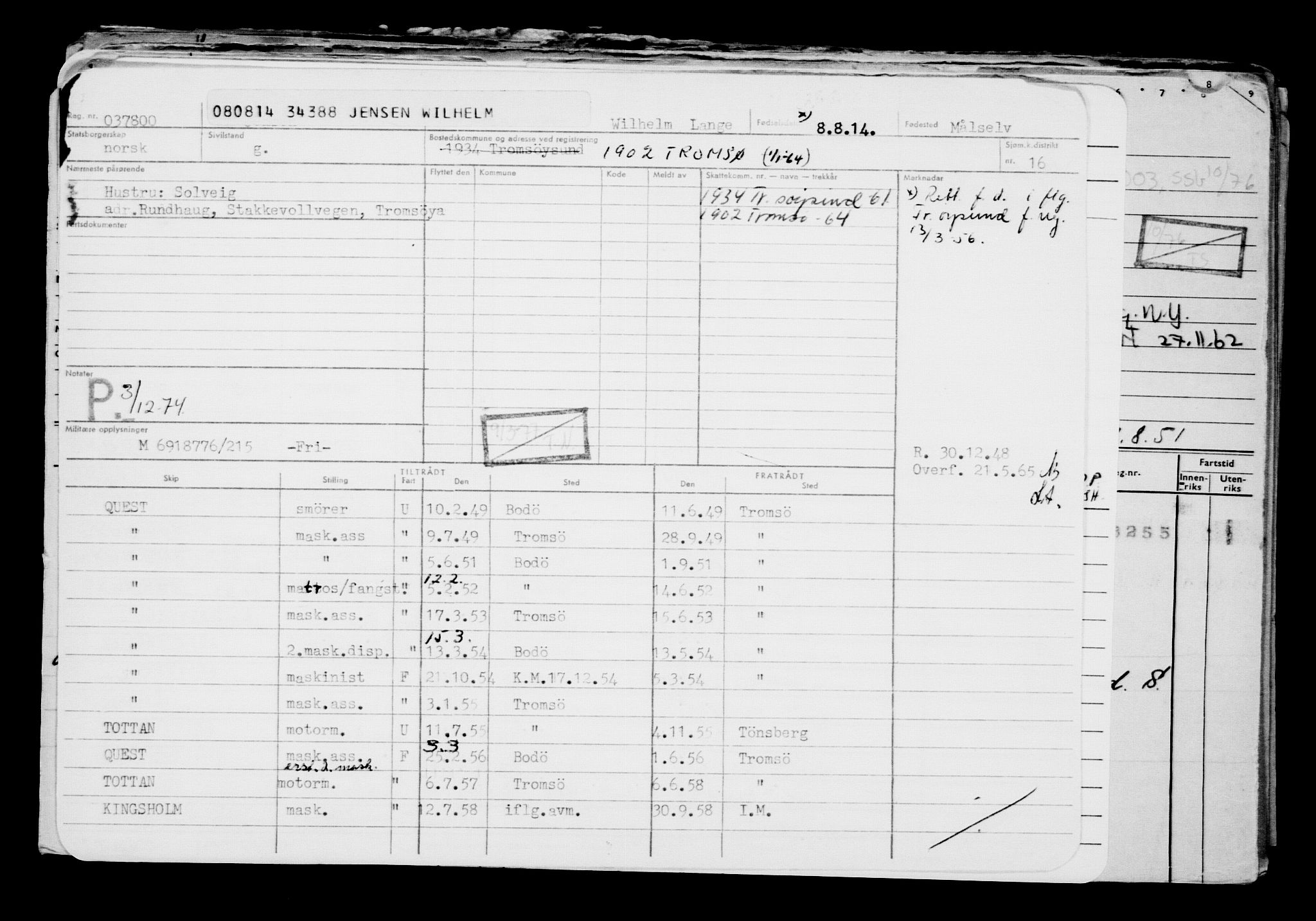 Direktoratet for sjømenn, AV/RA-S-3545/G/Gb/L0123: Hovedkort, 1914, p. 113