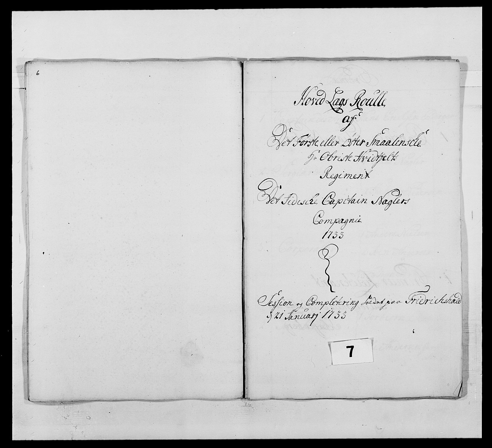 Kommanderende general (KG I) med Det norske krigsdirektorium, AV/RA-EA-5419/E/Ea/L0495: 1. Smålenske regiment, 1732-1763, p. 73