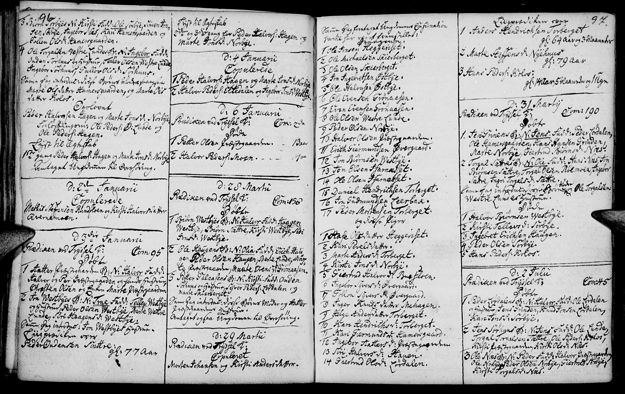 Elverum prestekontor, AV/SAH-PREST-044/H/Ha/Haa/L0004: Parish register (official) no. 4, 1761-1780, p. 96-97