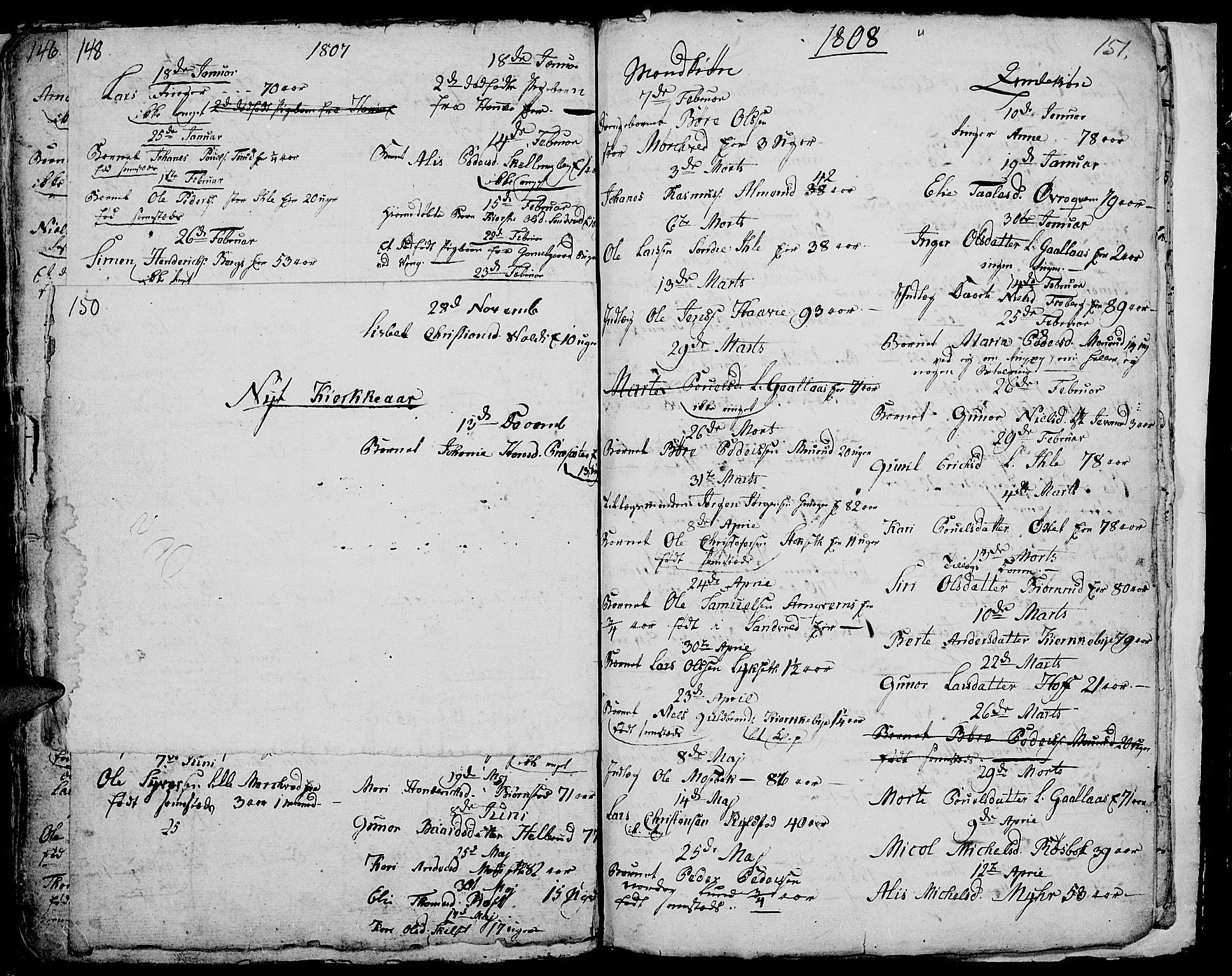 Vang prestekontor, Hedmark, SAH/PREST-008/H/Ha/Hab/L0001: Parish register (copy) no. 1, 1792-1814, p. 150-151