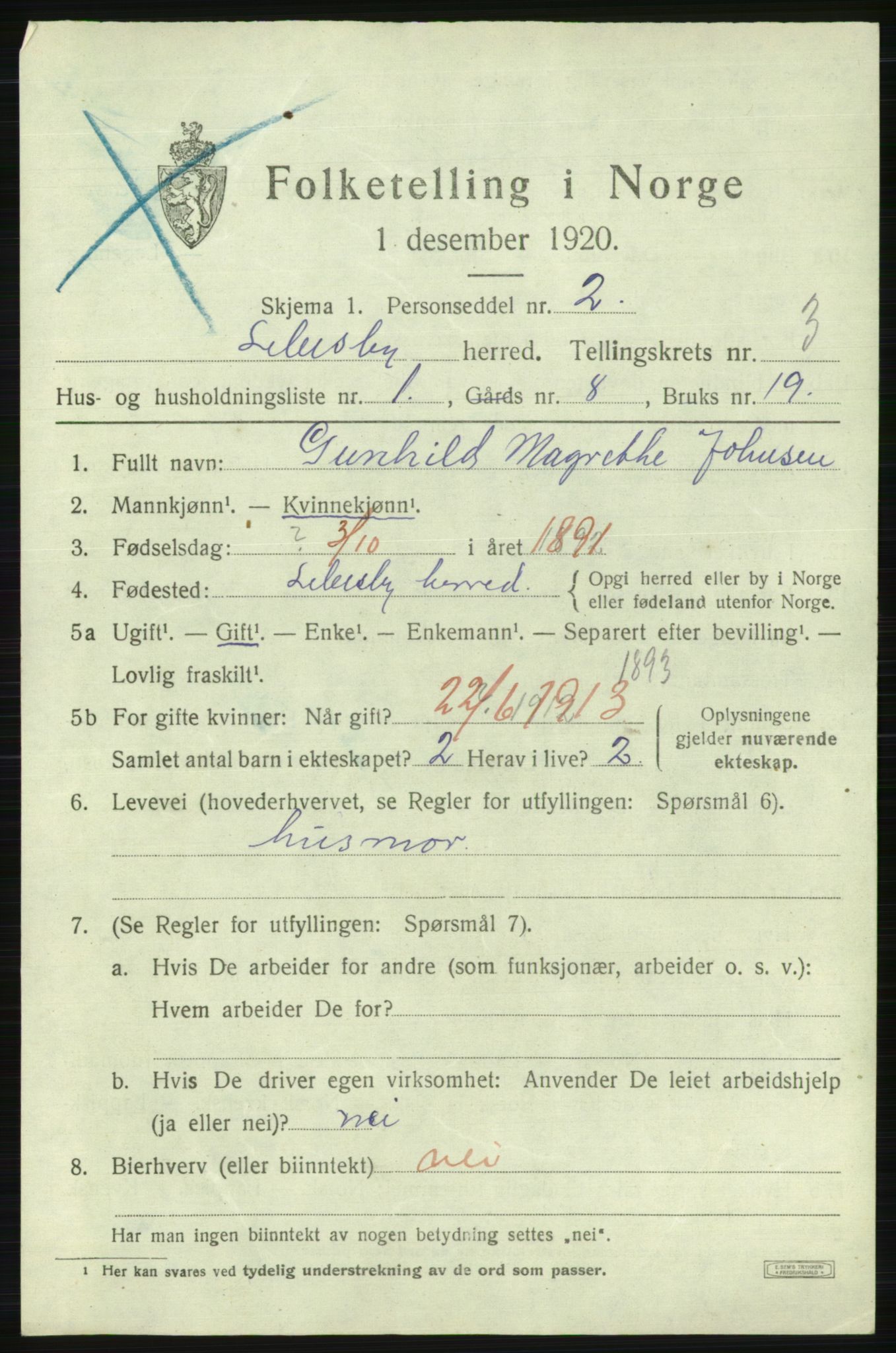 SATØ, 1920 census for Lebesby, 1920, p. 1247