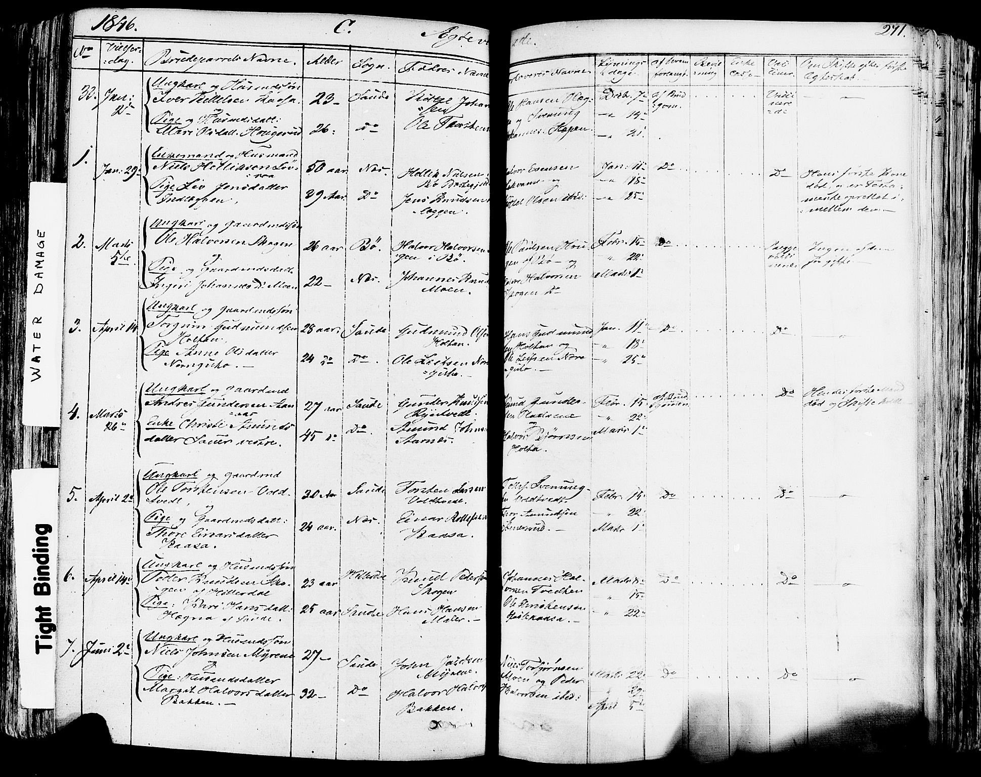 Sauherad kirkebøker, SAKO/A-298/F/Fa/L0006: Parish register (official) no. I 6, 1827-1850, p. 271