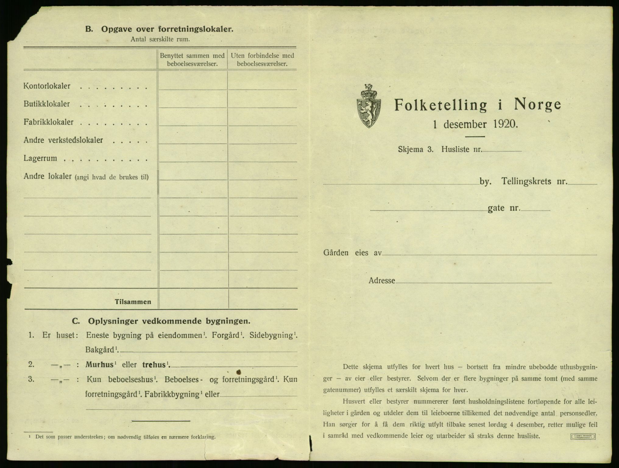 SAO, 1920 census for Kristiania, 1920, p. 660578