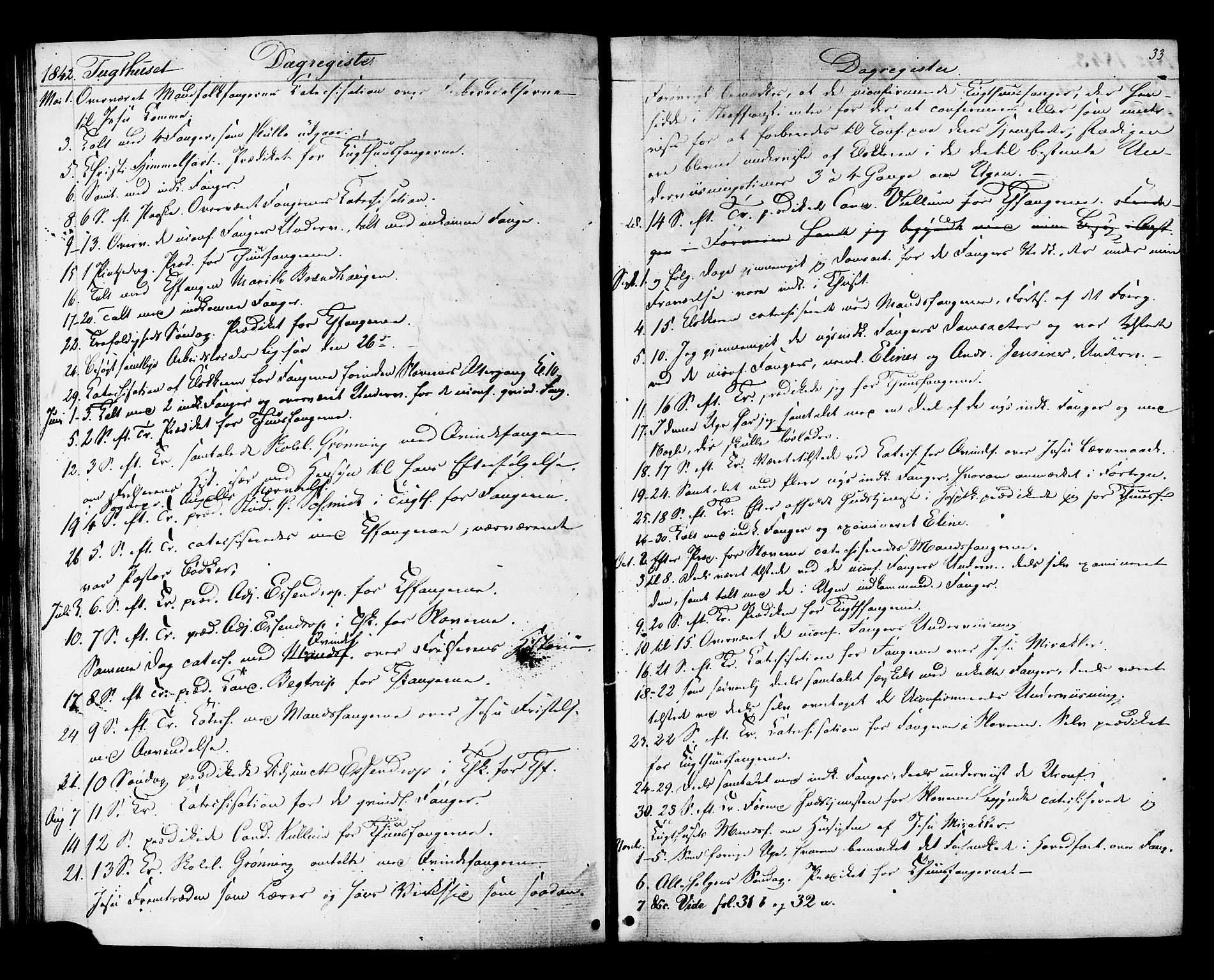 Ministerialprotokoller, klokkerbøker og fødselsregistre - Sør-Trøndelag, SAT/A-1456/624/L0480: Parish register (official) no. 624A01, 1841-1864, p. 33