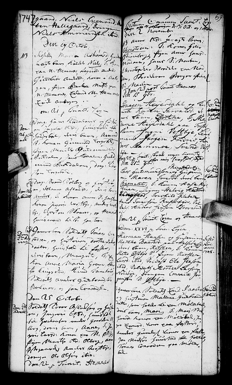 Høland prestekontor Kirkebøker, AV/SAO-A-10346a/F/Fa/L0003: Parish register (official) no. I 3, 1739-1756, p. 69