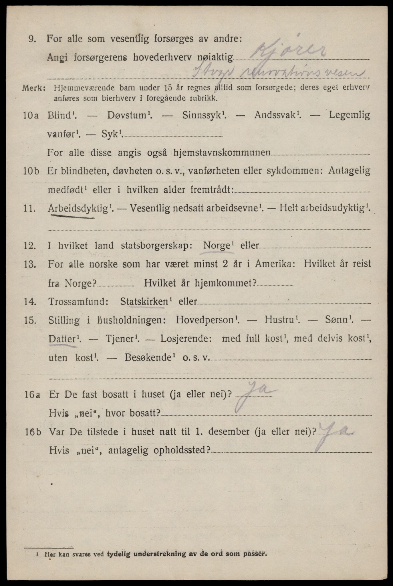 SAST, 1920 census for Hetland, 1920, p. 19744