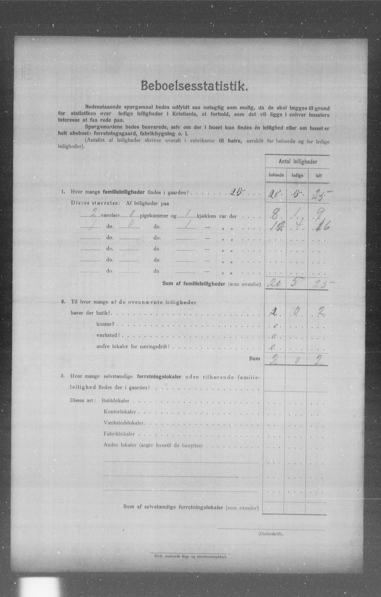 OBA, Municipal Census 1904 for Kristiania, 1904, p. 3986