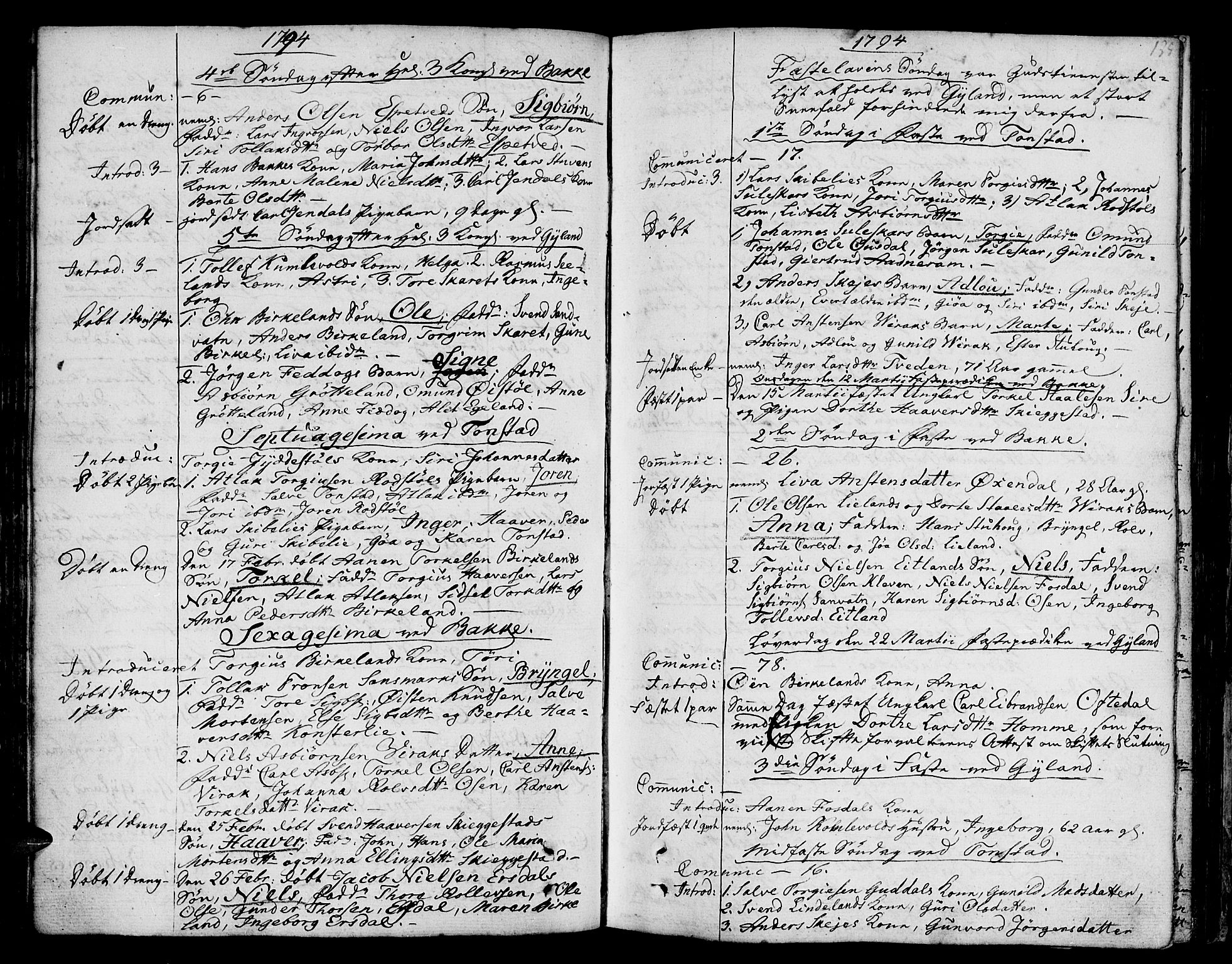Bakke sokneprestkontor, SAK/1111-0002/F/Fa/Faa/L0002: Parish register (official) no. A 2, 1780-1816, p. 125