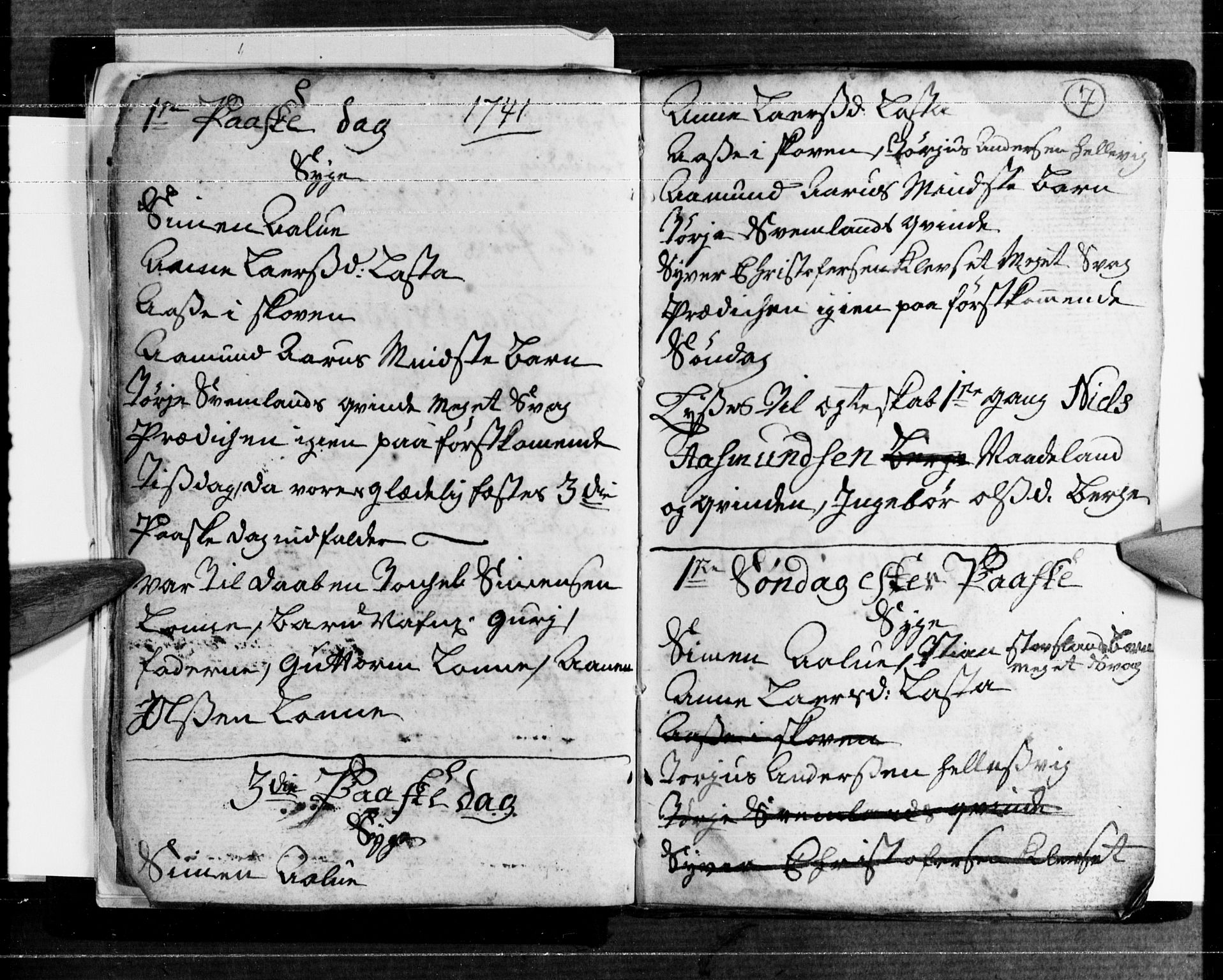 Søgne sokneprestkontor, SAK/1111-0037/F/Fa/Fab/L0002: Parish register (official) no. A 2, 1741-1750, p. 7