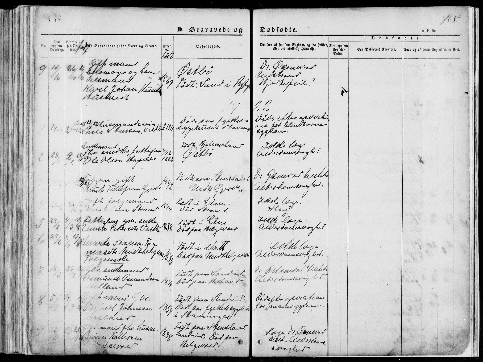 Vikedal sokneprestkontor, SAST/A-101840/01/V: Parish register (copy) no. B 10, 1864-1926, p. 155