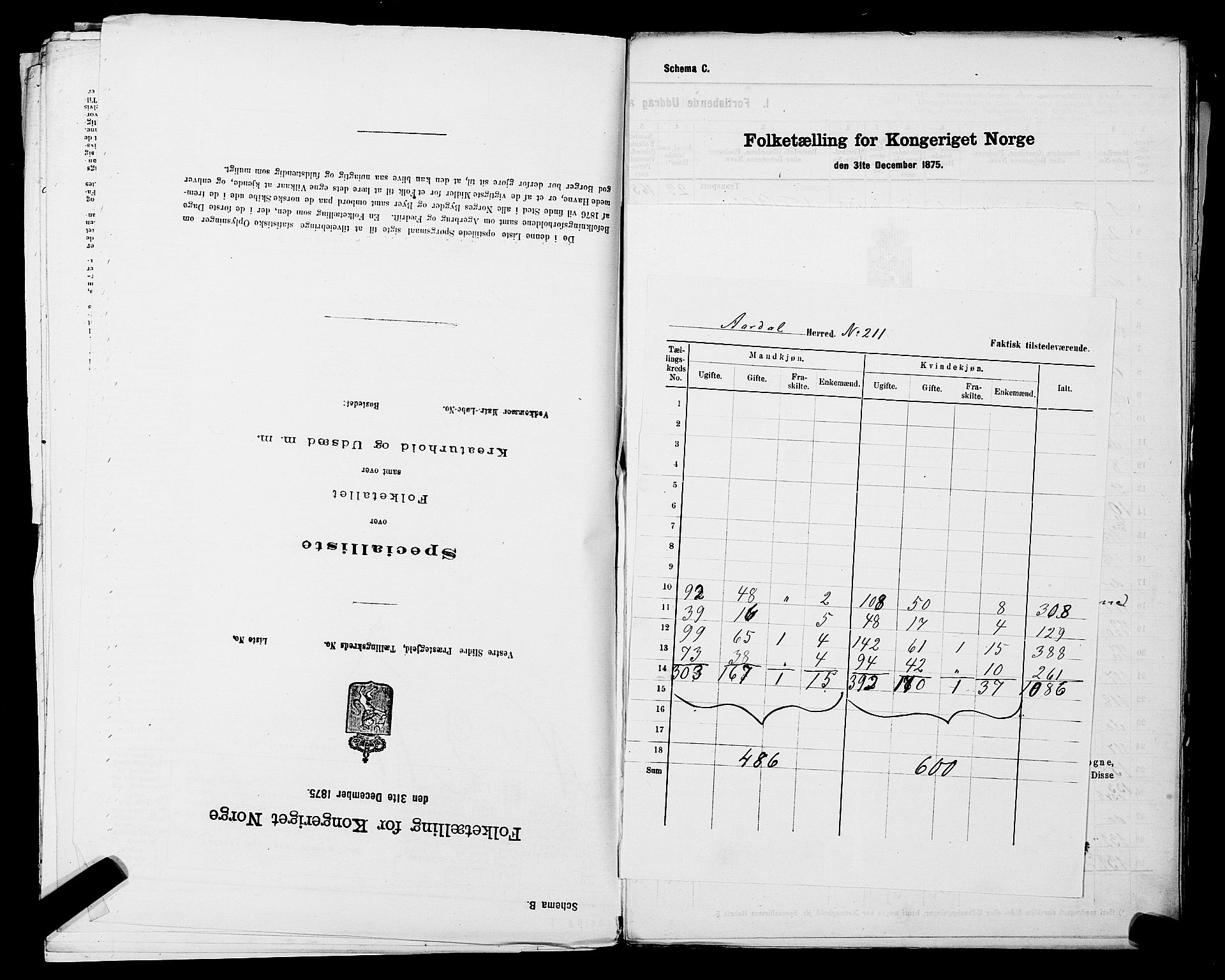 SAST, 1875 census for 1133P Hjelmeland, 1875, p. 48