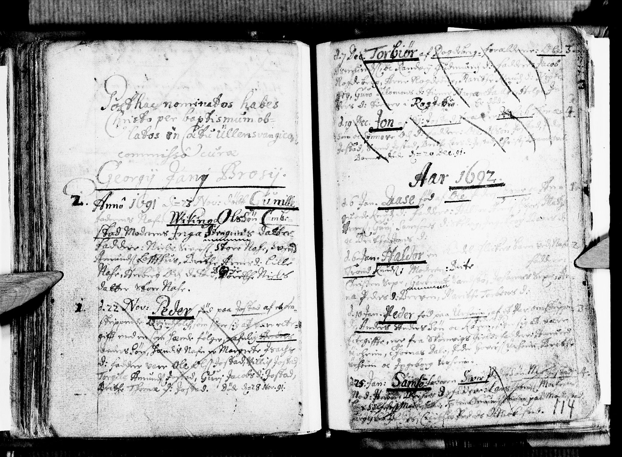 Ullensvang sokneprestembete, SAB/A-78701/H/Haa: Parish register (official) no. A 1 /1, 1669-1718, p. 114
