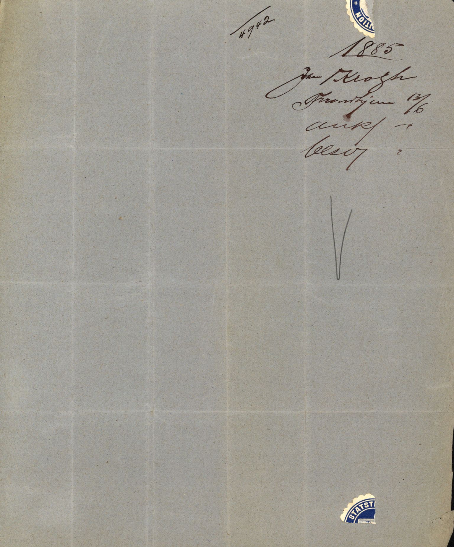 Pa 63 - Østlandske skibsassuranceforening, VEMU/A-1079/G/Ga/L0018/0004: Havaridokumenter / Nymph, Odd, Norafjeld, Kvik, Hast, Finland, Gefion, 1885, p. 20