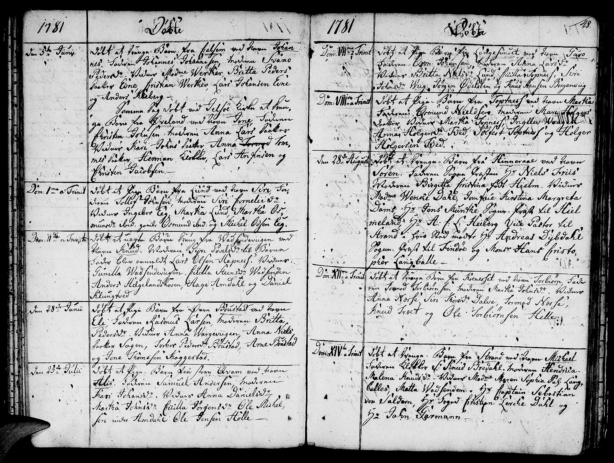 Nedstrand sokneprestkontor, AV/SAST-A-101841/01/IV: Parish register (official) no. A 4, 1779-1795, p. 48