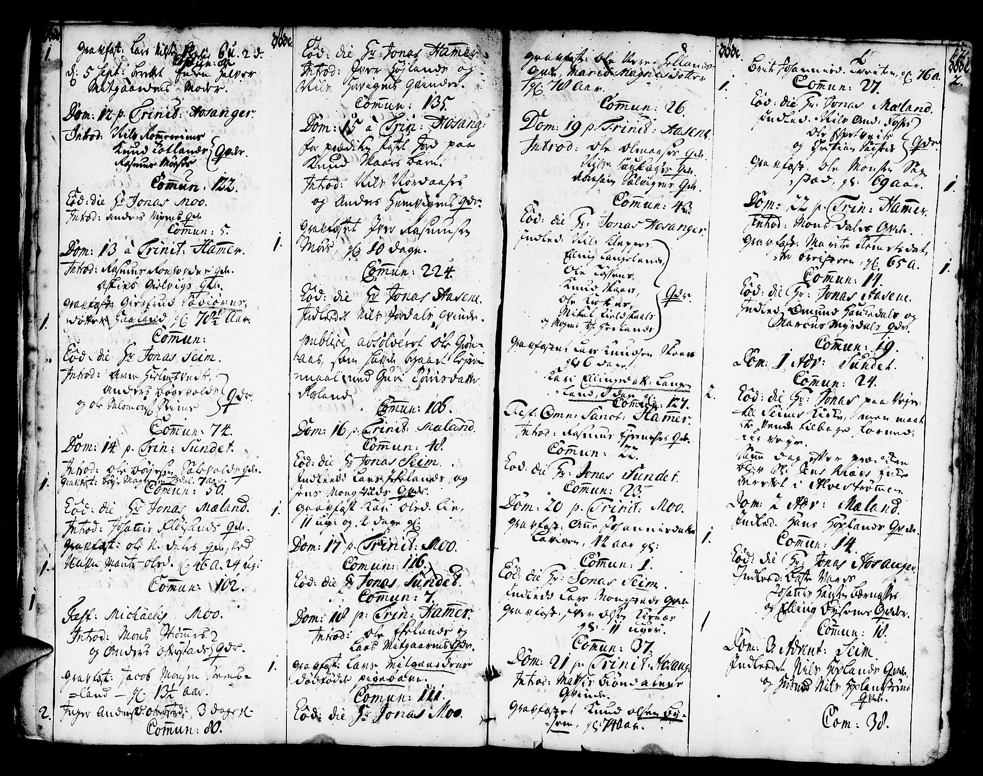 Hamre sokneprestembete, AV/SAB-A-75501/H/Ha/Haa/Haaa/L0005: Parish register (official) no. A 5, 1732-1750, p. 12