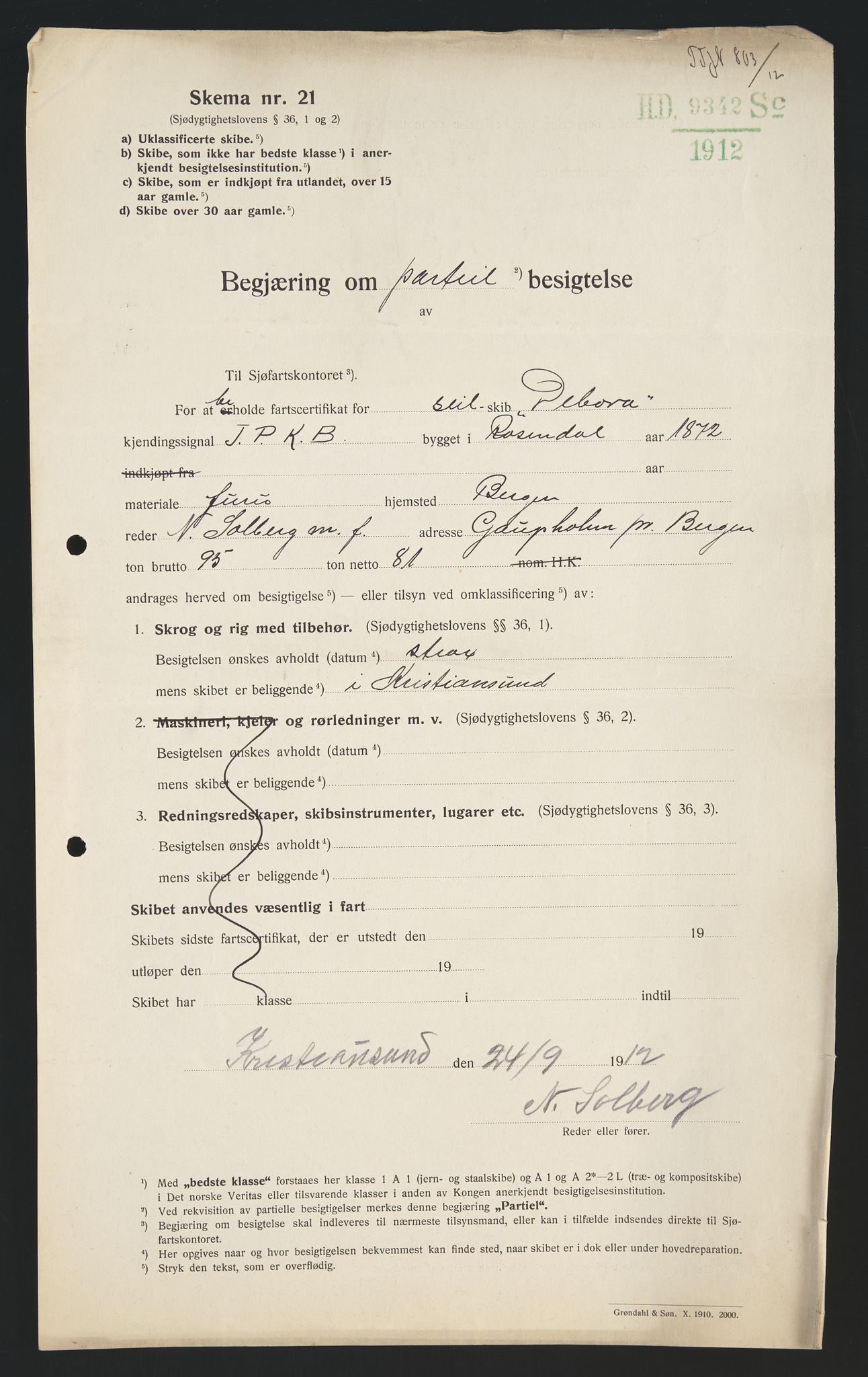 Sjøfartsdirektoratet med forløpere, skipsmapper slettede skip, AV/RA-S-4998/F/Fa/L0235: --, 1847-1930, p. 260