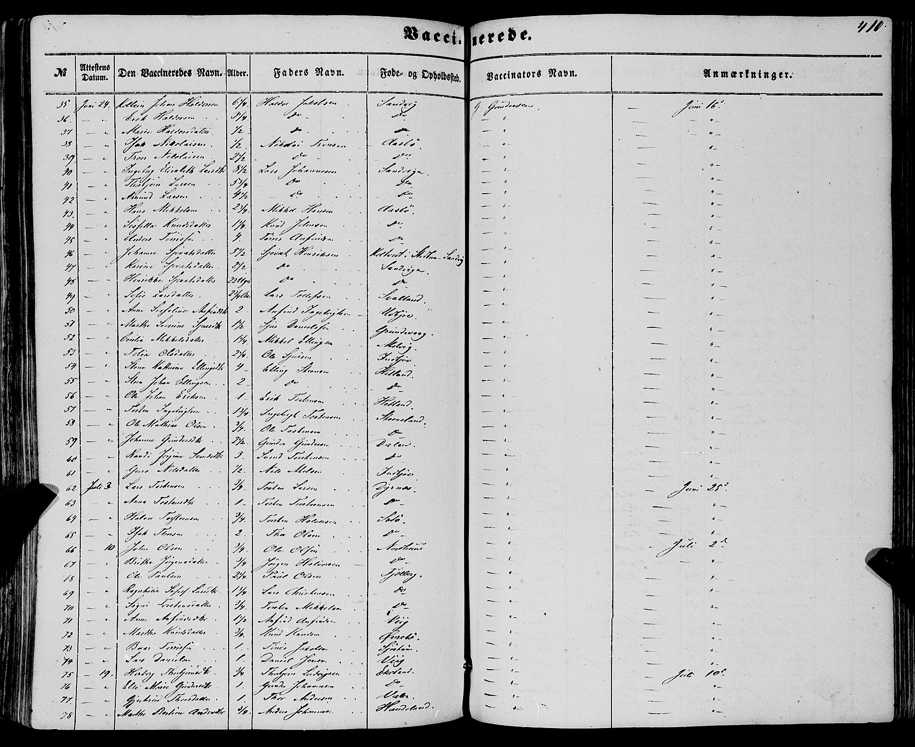 Fjelberg sokneprestembete, SAB/A-75201/H/Haa: Parish register (official) no. A 7, 1851-1867, p. 410