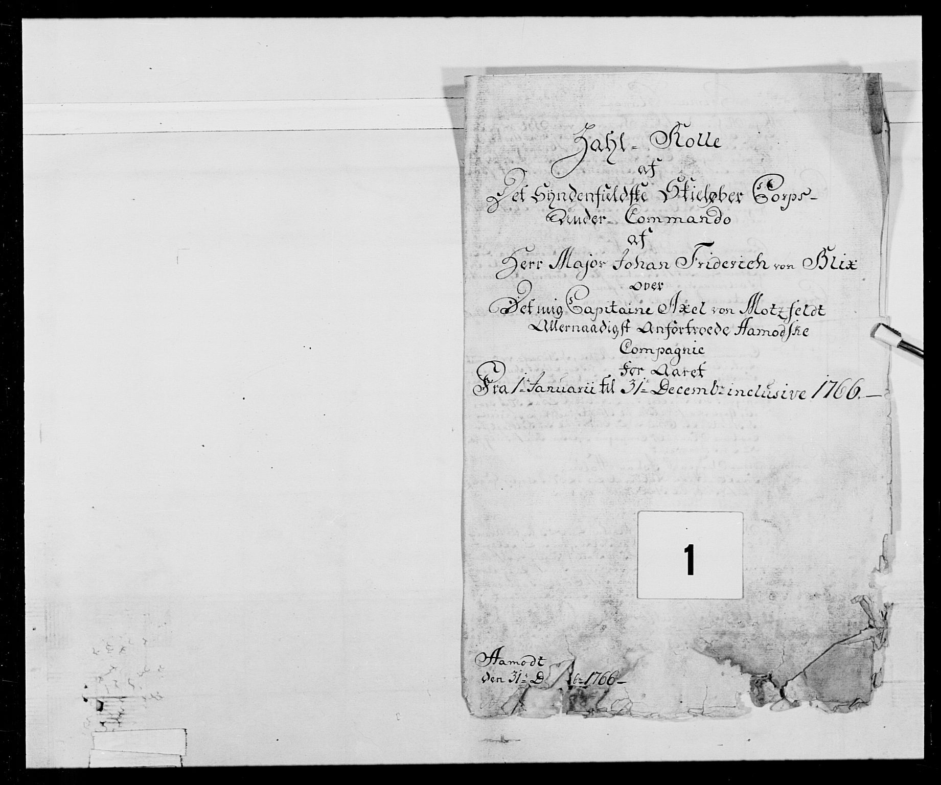 Generalitets- og kommissariatskollegiet, Det kongelige norske kommissariatskollegium, AV/RA-EA-5420/E/Eh/L0025: Skiløperkompaniene, 1766-1803, p. 5