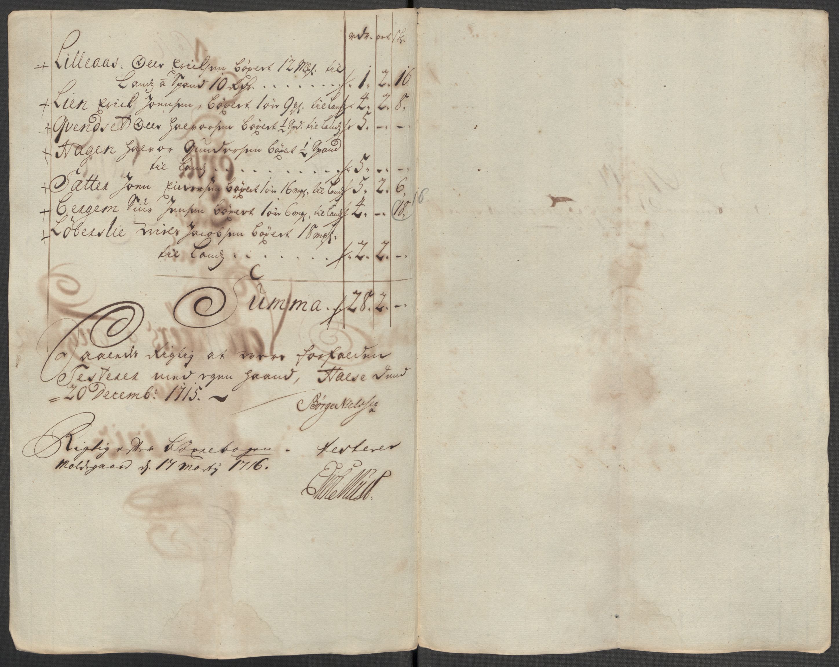 Rentekammeret inntil 1814, Reviderte regnskaper, Fogderegnskap, AV/RA-EA-4092/R56/L3748: Fogderegnskap Nordmøre, 1714-1715, p. 471
