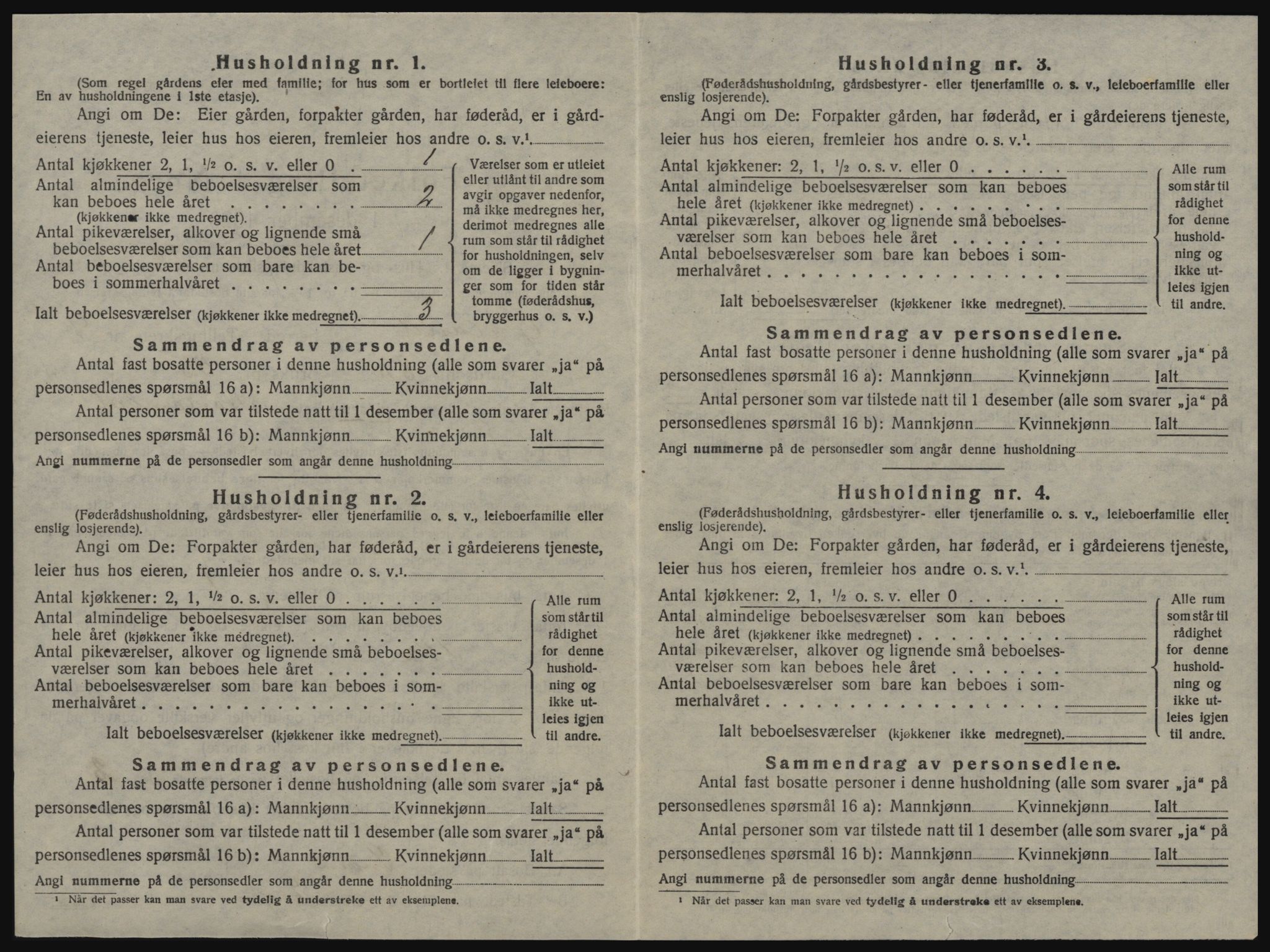 SAT, 1920 census for Ørland, 1920, p. 1340