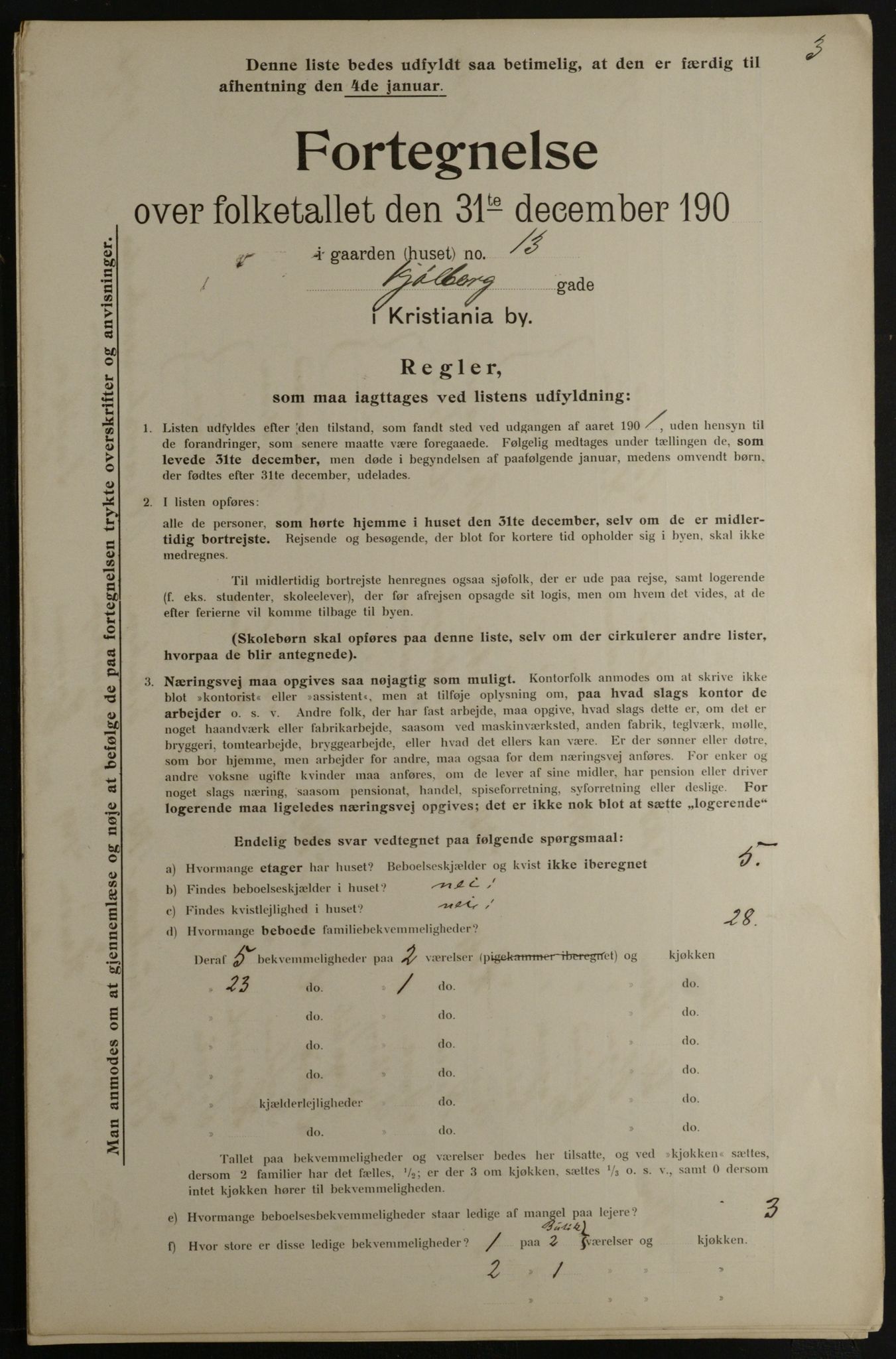 OBA, Municipal Census 1901 for Kristiania, 1901, p. 8030