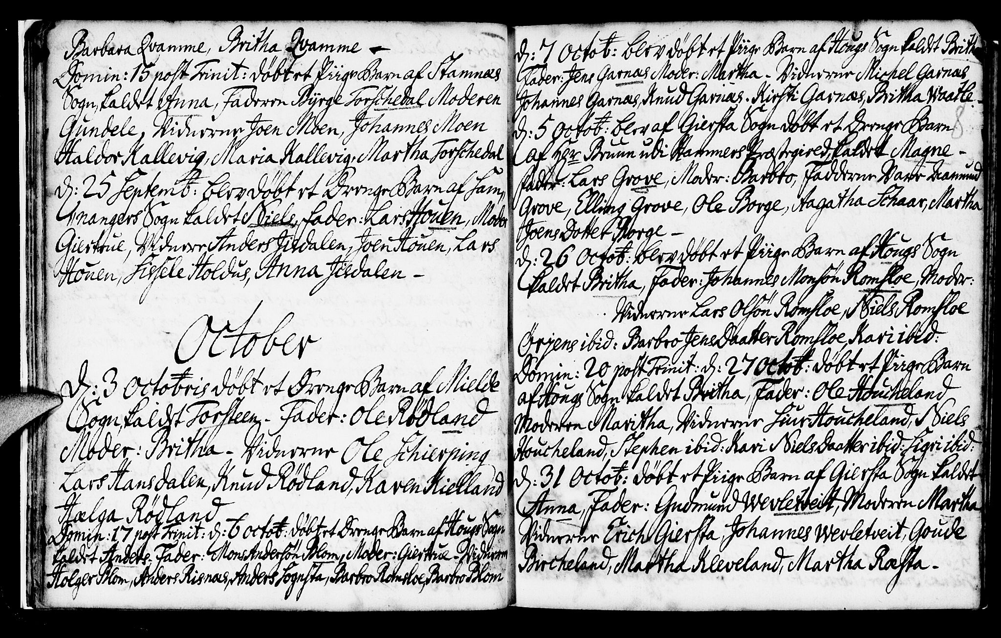 Haus sokneprestembete, AV/SAB-A-75601/H/Haa: Parish register (official) no. A 6, 1748-1758, p. 8