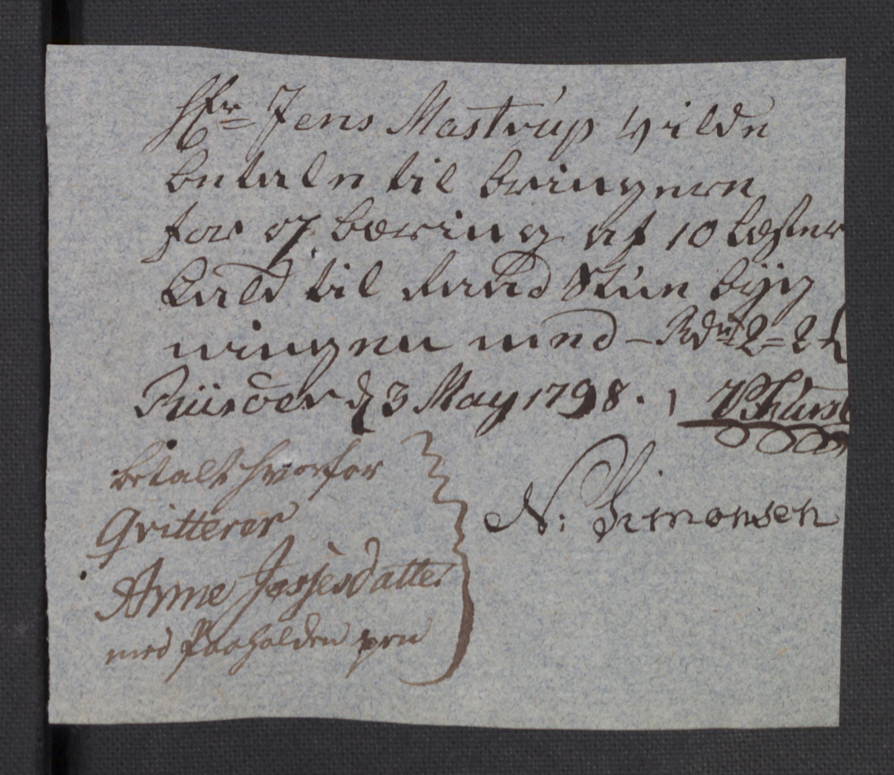 Danske Kanselli 1800-1814, RA/EA-3024/K/Kk/Kka/Kkac/L0235: Kjøpstadregnskap Øster Risør, 1796-1800, p. 415