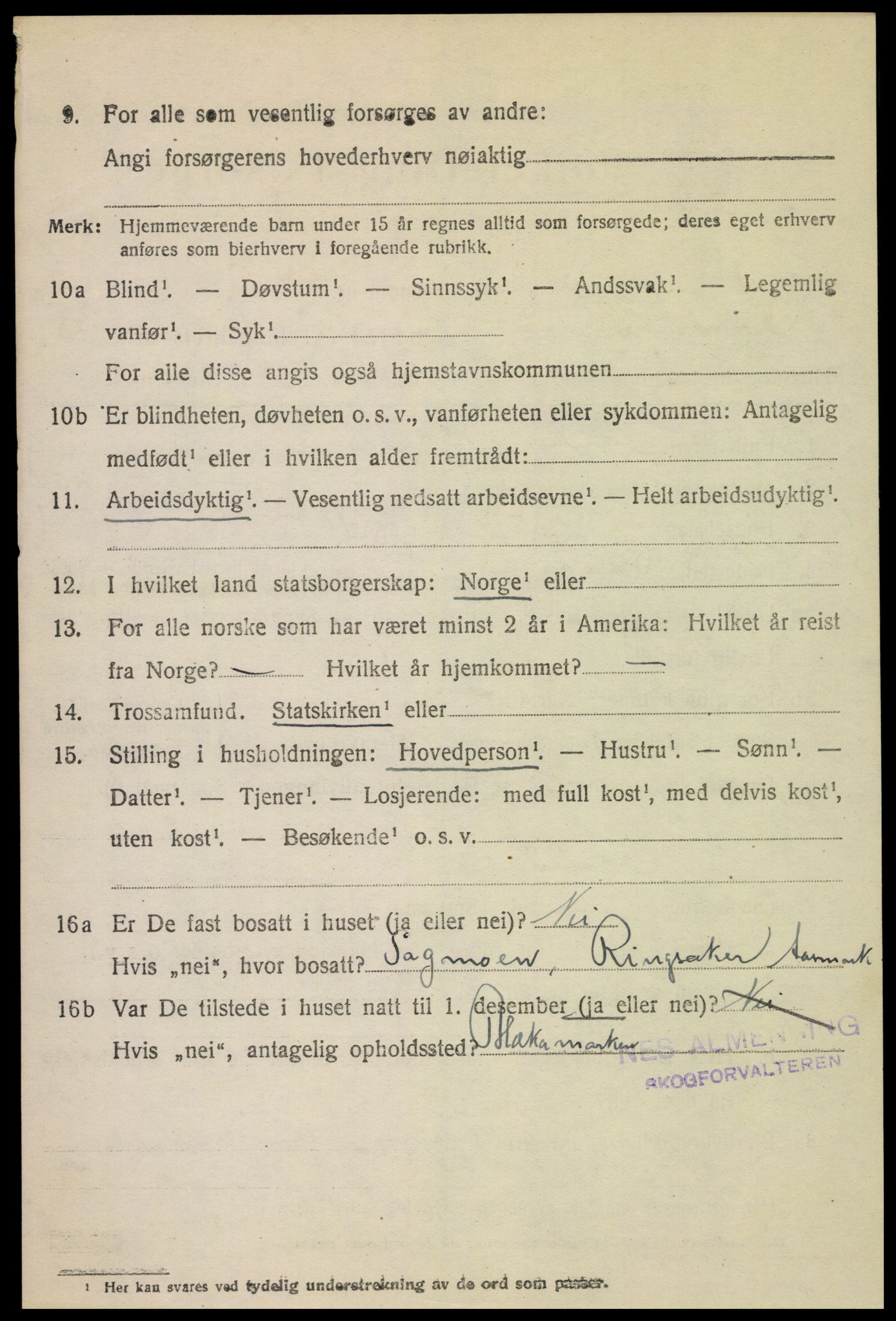 SAH, 1920 census for Ringsaker, 1920, p. 29759