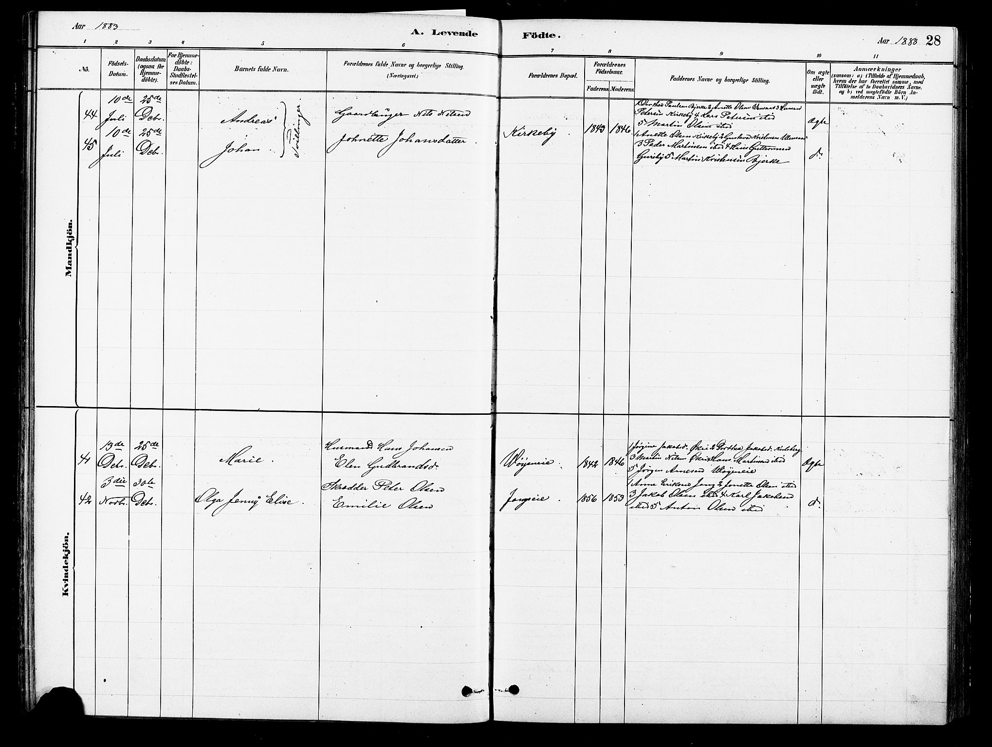 Asker prestekontor Kirkebøker, SAO/A-10256a/F/Fb/L0001: Parish register (official) no. II 1, 1879-1895, p. 28