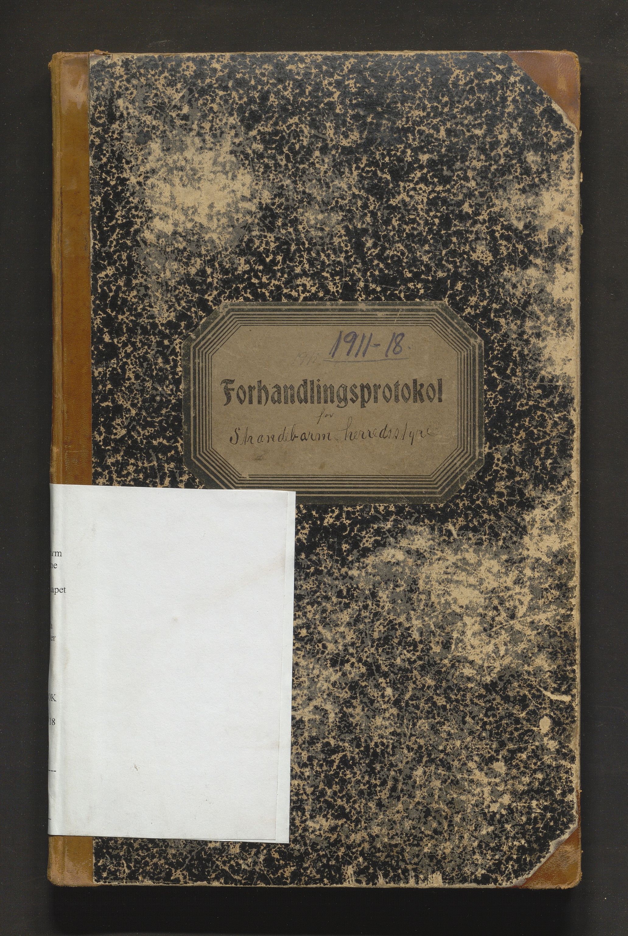 Strandebarm kommune. Formannskapet, IKAH/1226-021/A/Aa/L0007: Møtebok for formannskap og heradsstyre, 1911-1918