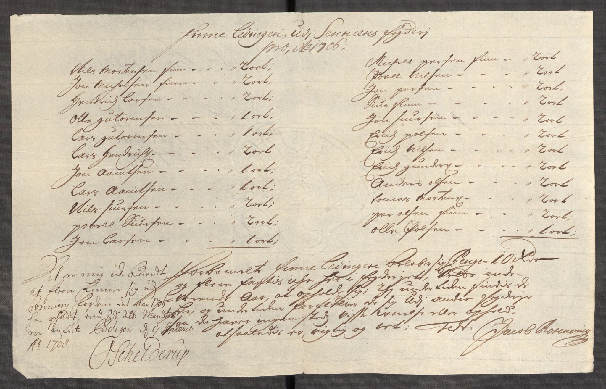 Rentekammeret inntil 1814, Reviderte regnskaper, Fogderegnskap, AV/RA-EA-4092/R68/L4756: Fogderegnskap Senja og Troms, 1705-1707, p. 238