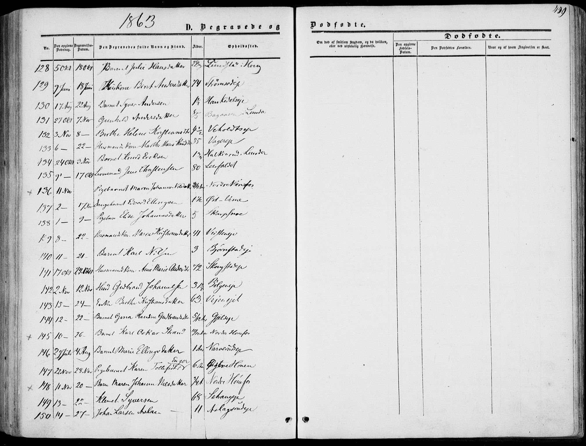 Norderhov kirkebøker, AV/SAKO-A-237/F/Fa/L0012: Parish register (official) no. 12, 1856-1865, p. 429