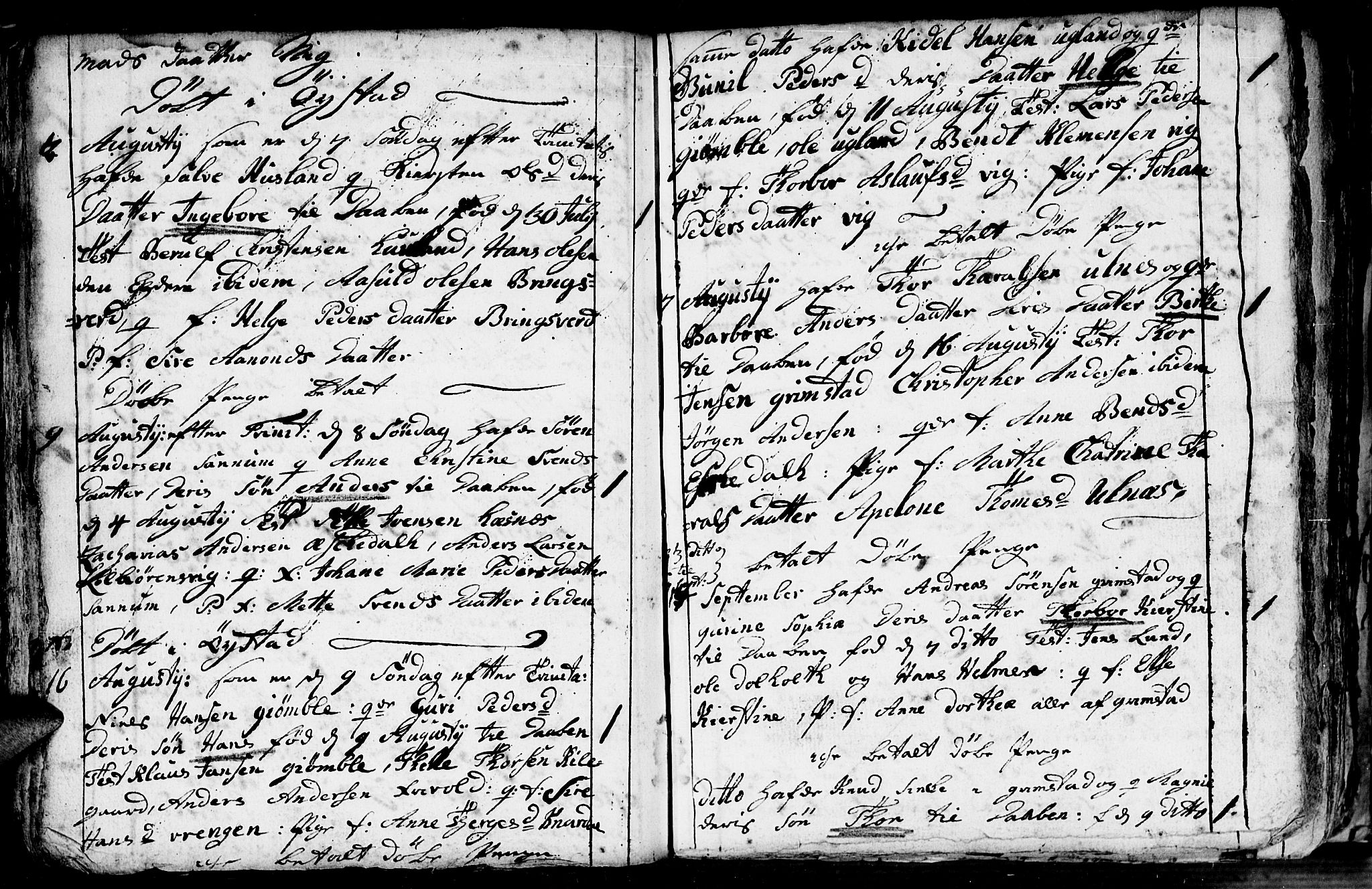 Fjære sokneprestkontor, AV/SAK-1111-0011/F/Fb/L0004: Parish register (copy) no. B 4, 1766-1785, p. 34b-35a