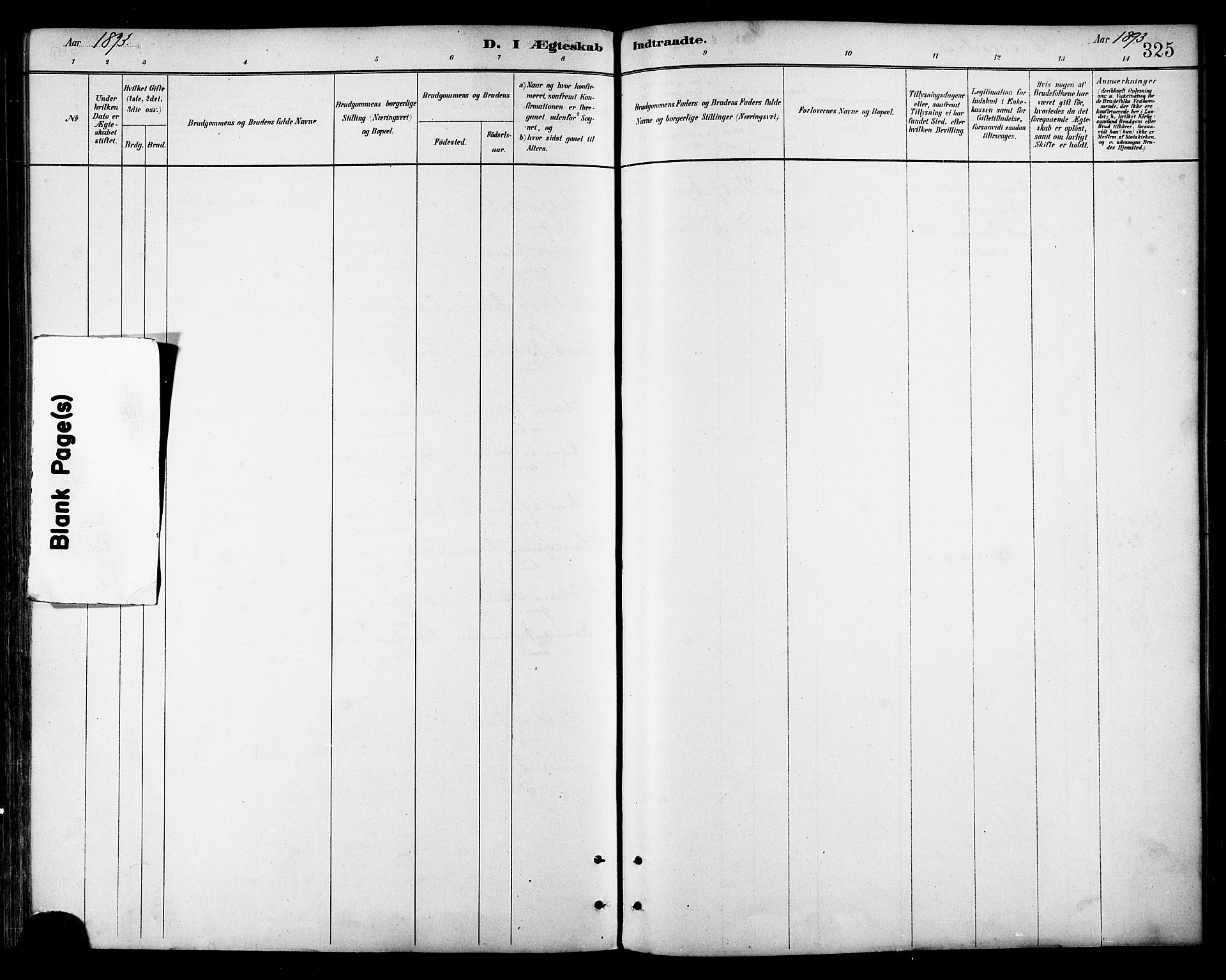 Ministerialprotokoller, klokkerbøker og fødselsregistre - Nordland, AV/SAT-A-1459/866/L0938: Parish register (official) no. 866A01, 1879-1893, p. 325