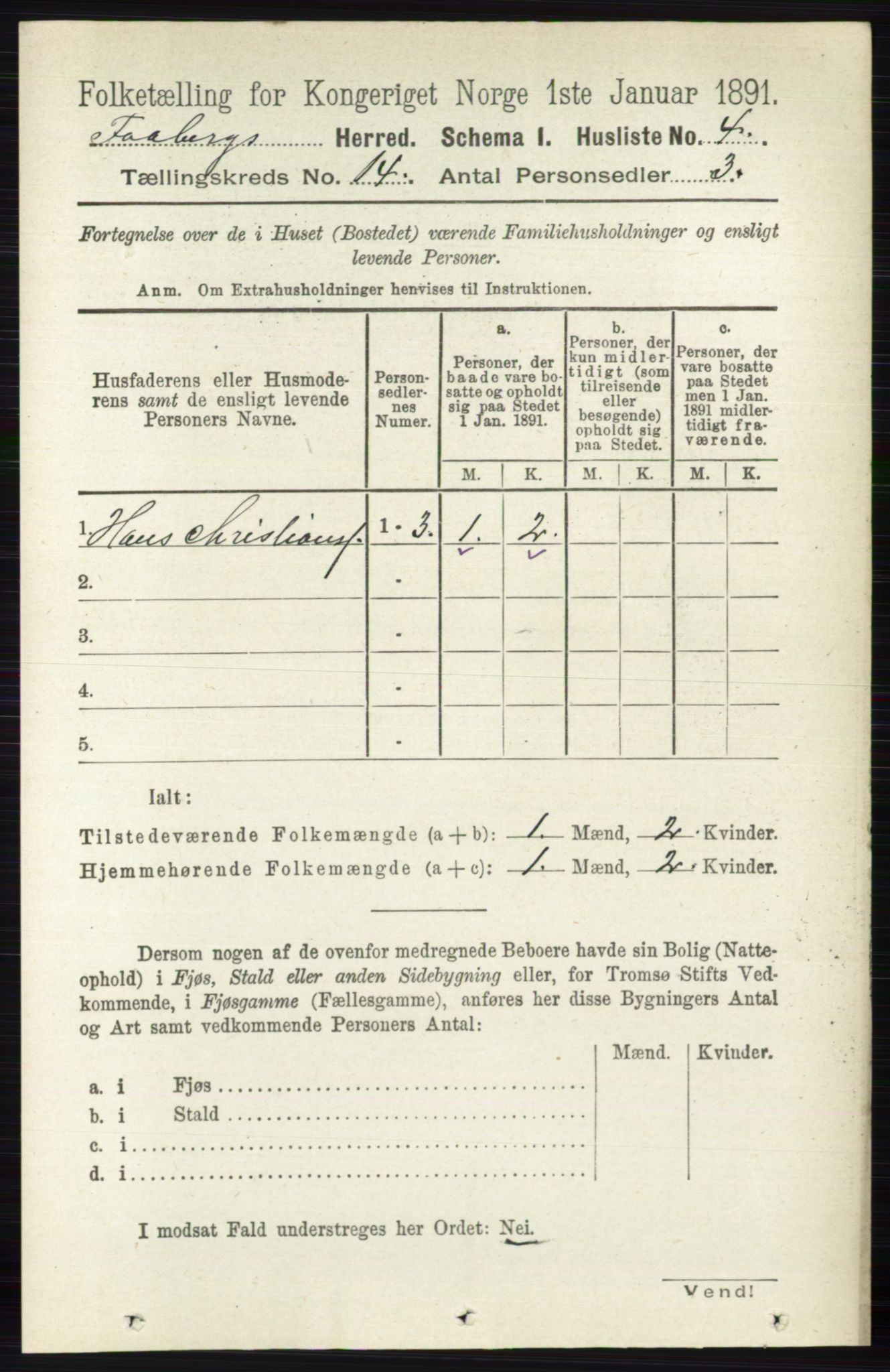 RA, 1891 census for 0524 Fåberg, 1891, p. 5626