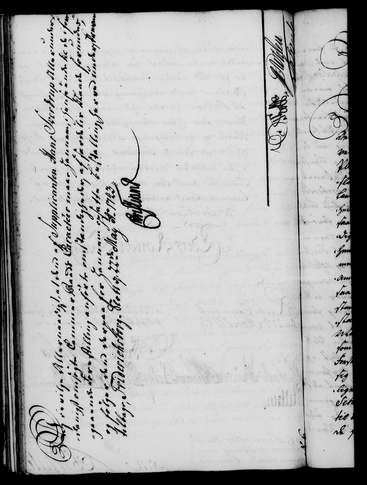 Rentekammeret, Kammerkanselliet, RA/EA-3111/G/Gf/Gfa/L0026: Norsk relasjons- og resolusjonsprotokoll (merket RK 52.26), 1743, p. 327